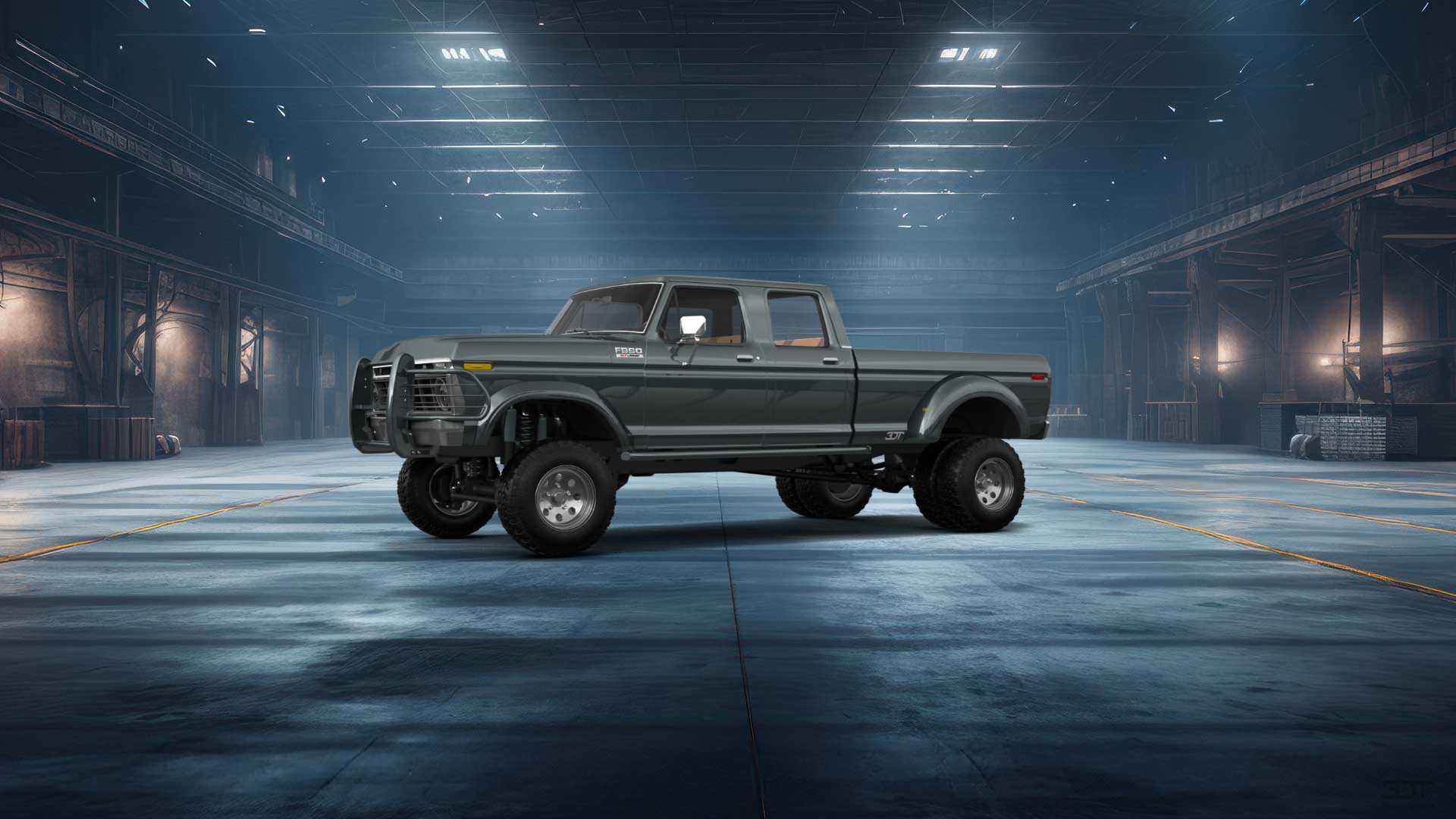 Ford F-350 Dually 4 Door pickup truck 1973 tuning
