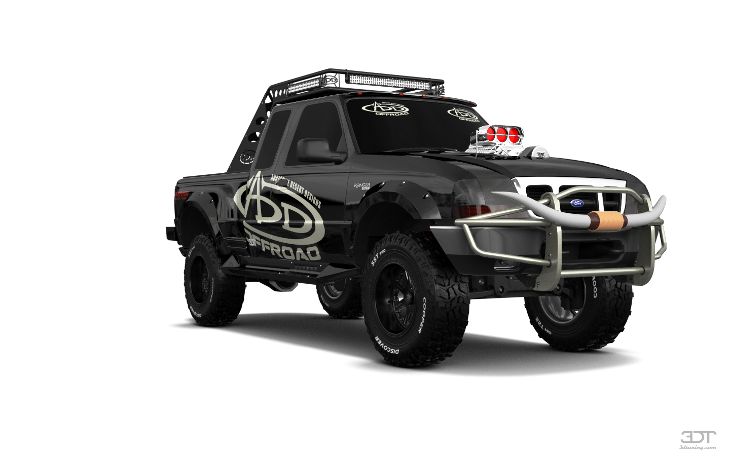 Tuning Ford Ranger Flareside 2 Door pickup truck 1998