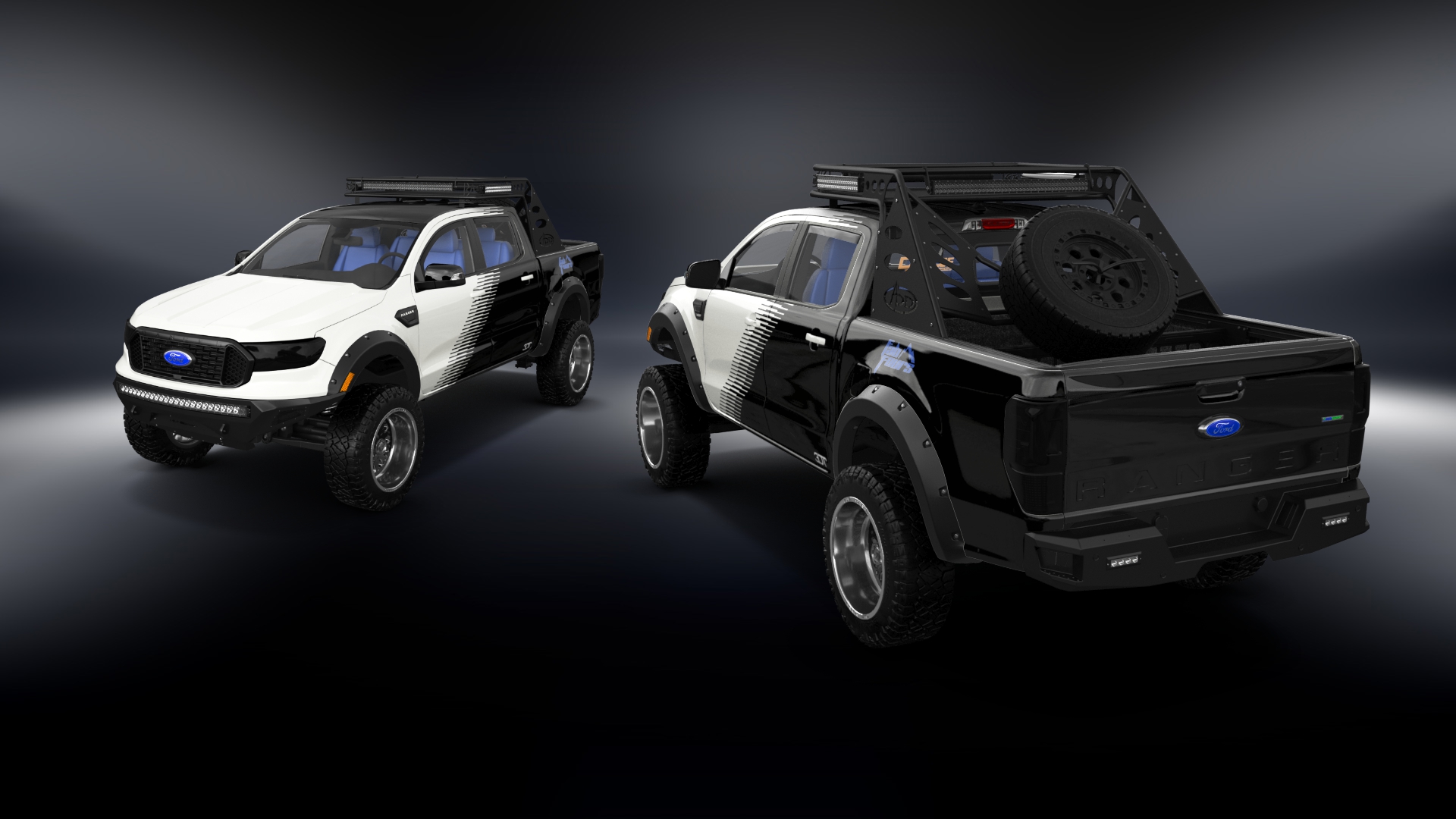 Ford Ranger 4 Door pickup truck 2019 tuning