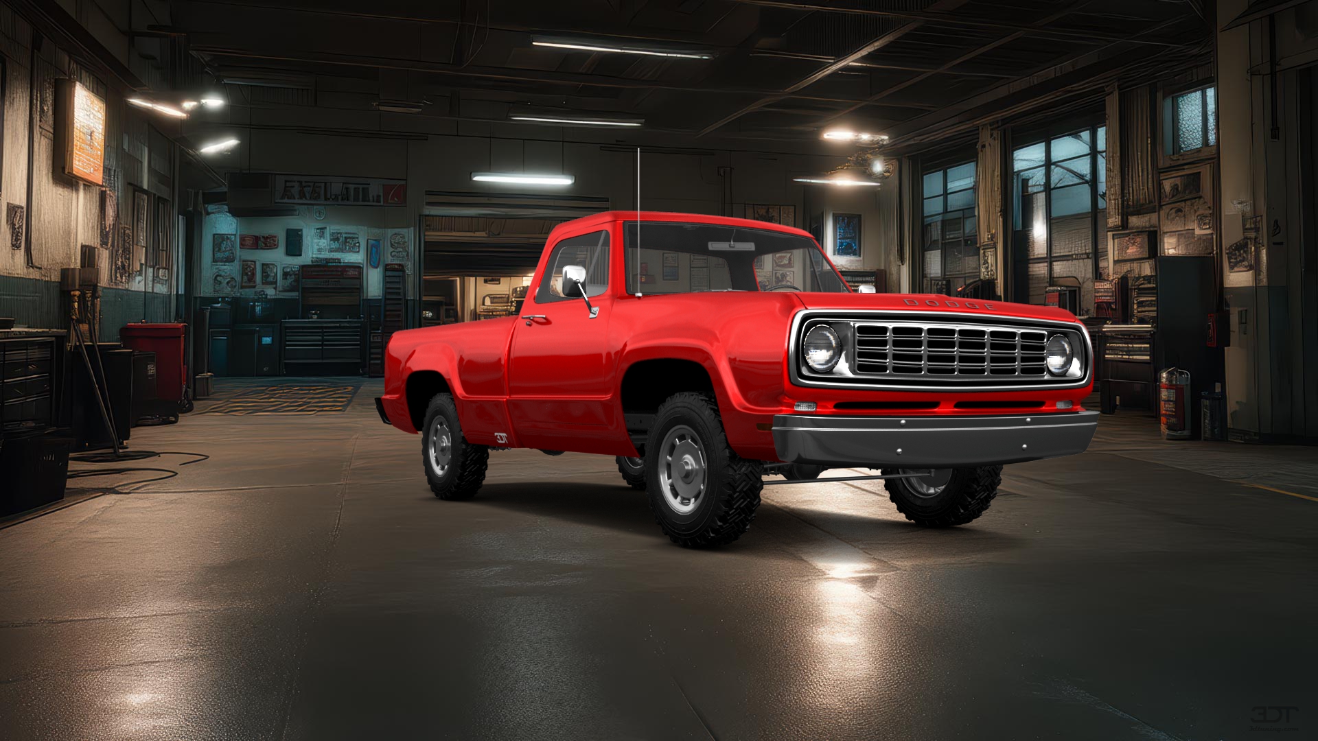 Dodge Power Wagon W200 2 Door pickup truck 1972 tuning