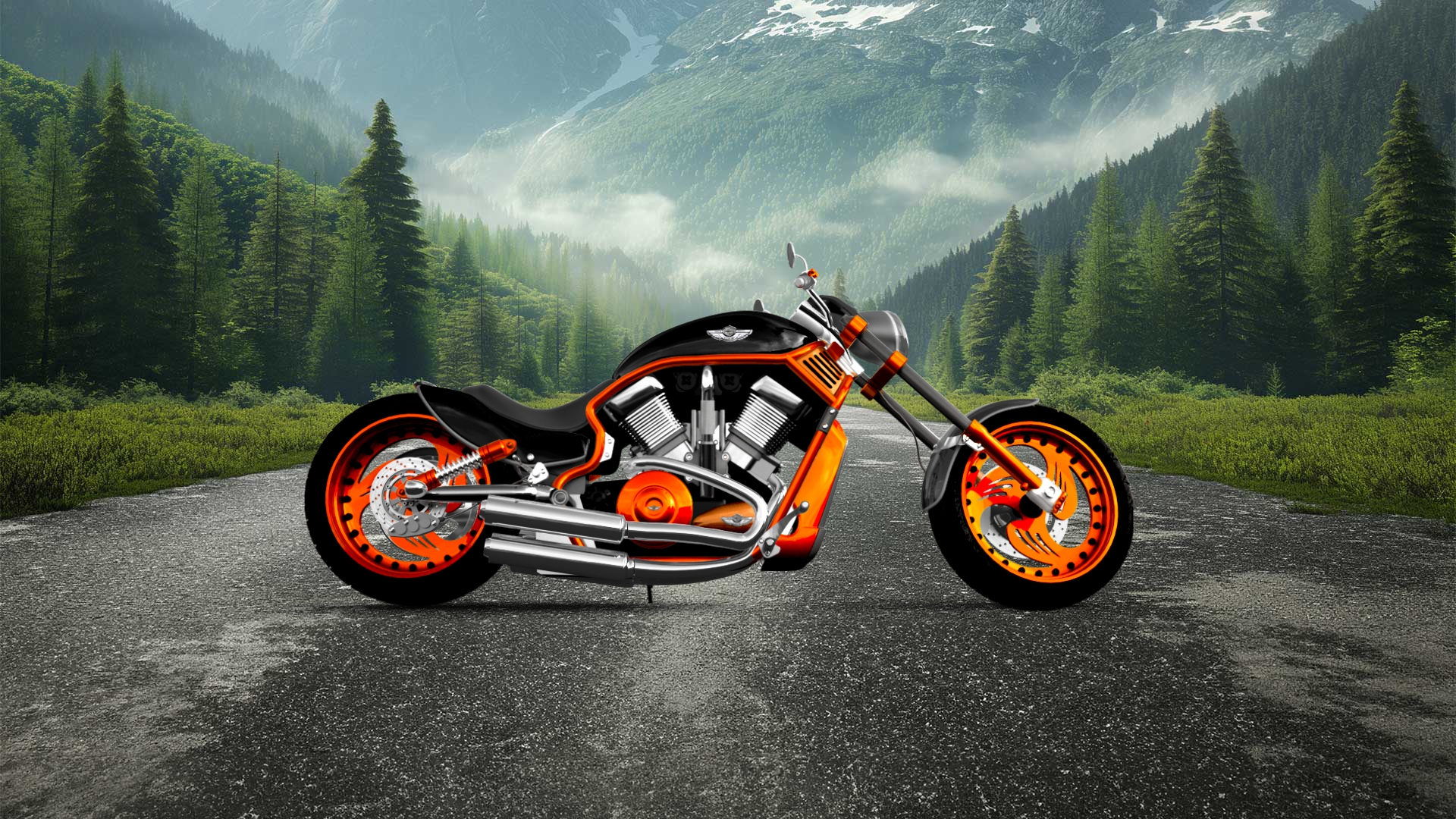 Harley-Davidson Custom Chopper Cruiser 2011