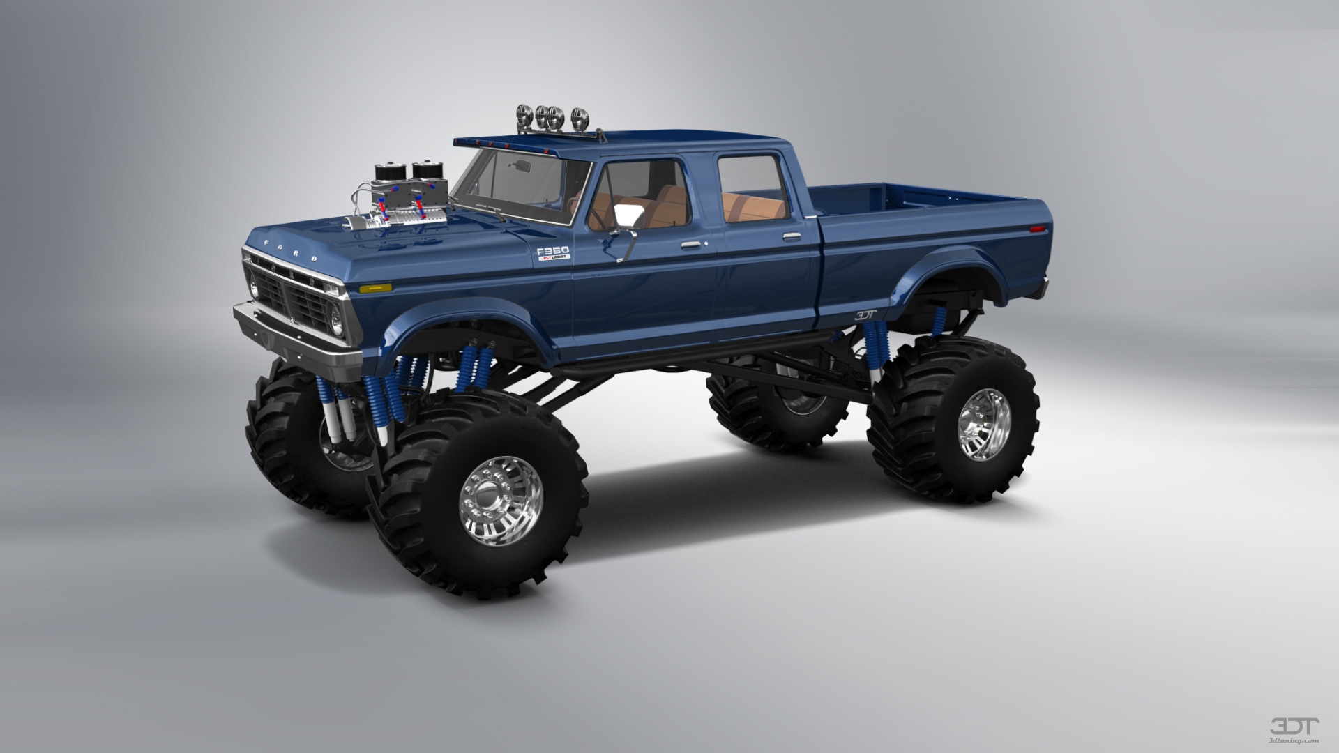 Ford F-350 Dually 4 Door pickup truck 1973 tuning