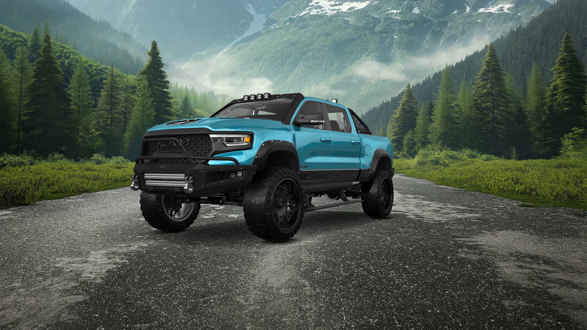 Dodge Ram 1500 TRX 4 Door pickup truck 2021