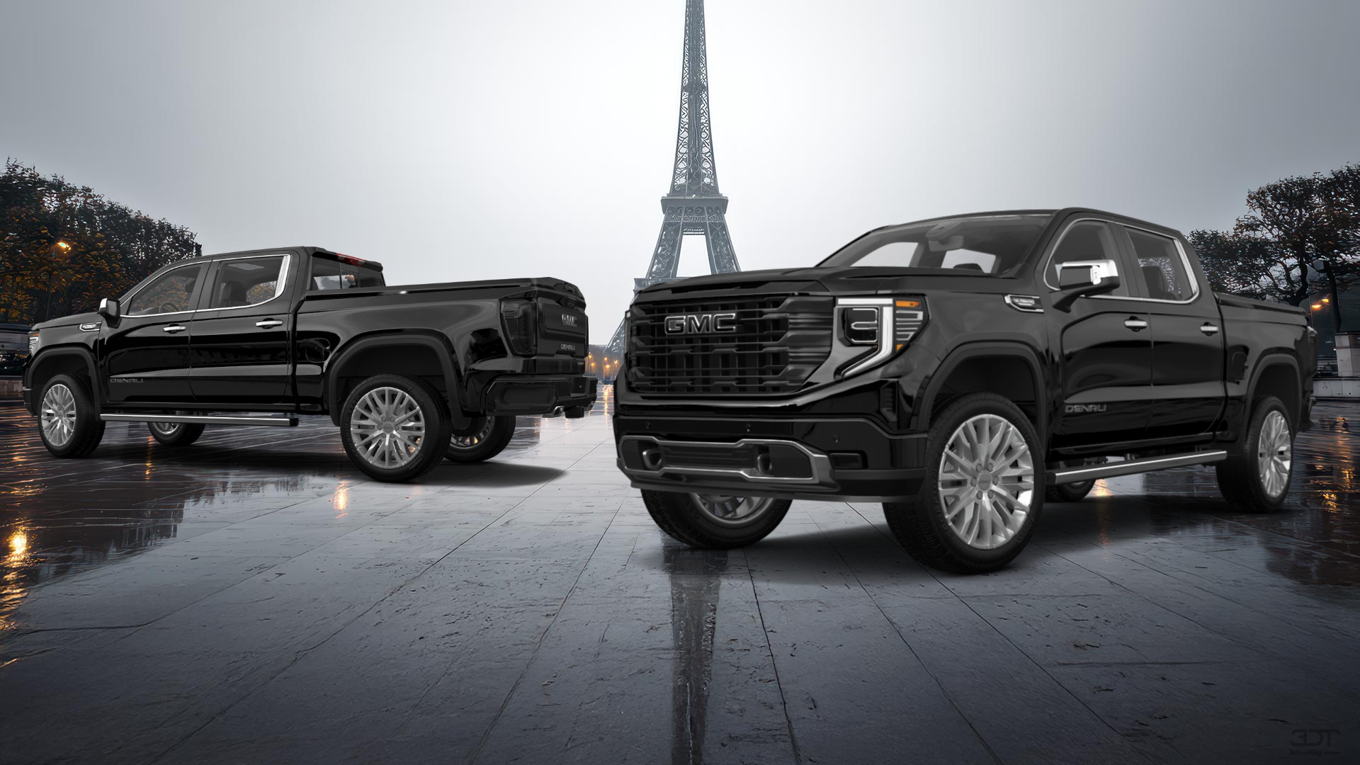 GMC Sierra 1500 Crew Cab 5.8 ft box 4 Door pickup truck 2023 tuning