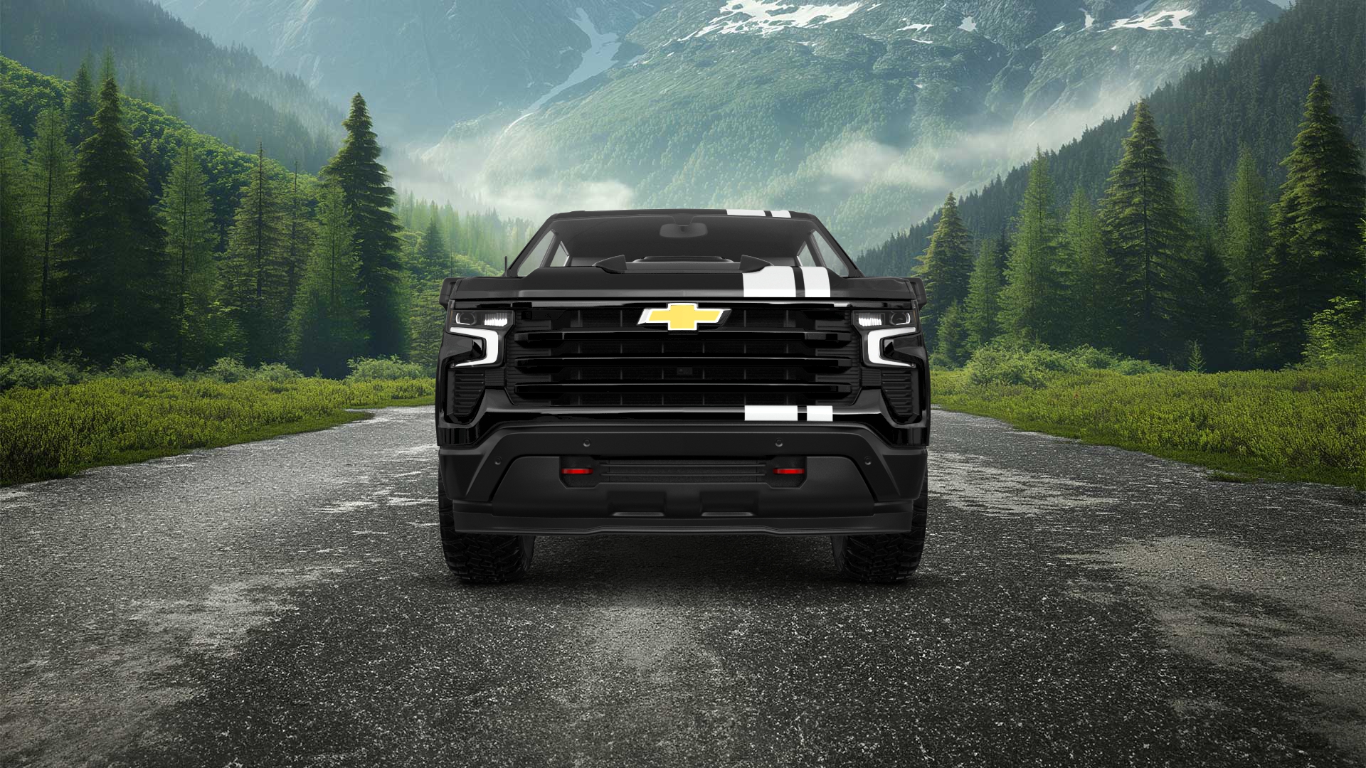 Chevrolet Silverado 1500 Crew Cab 5.8 ft box 4 Door pickup truck 2023 tuning