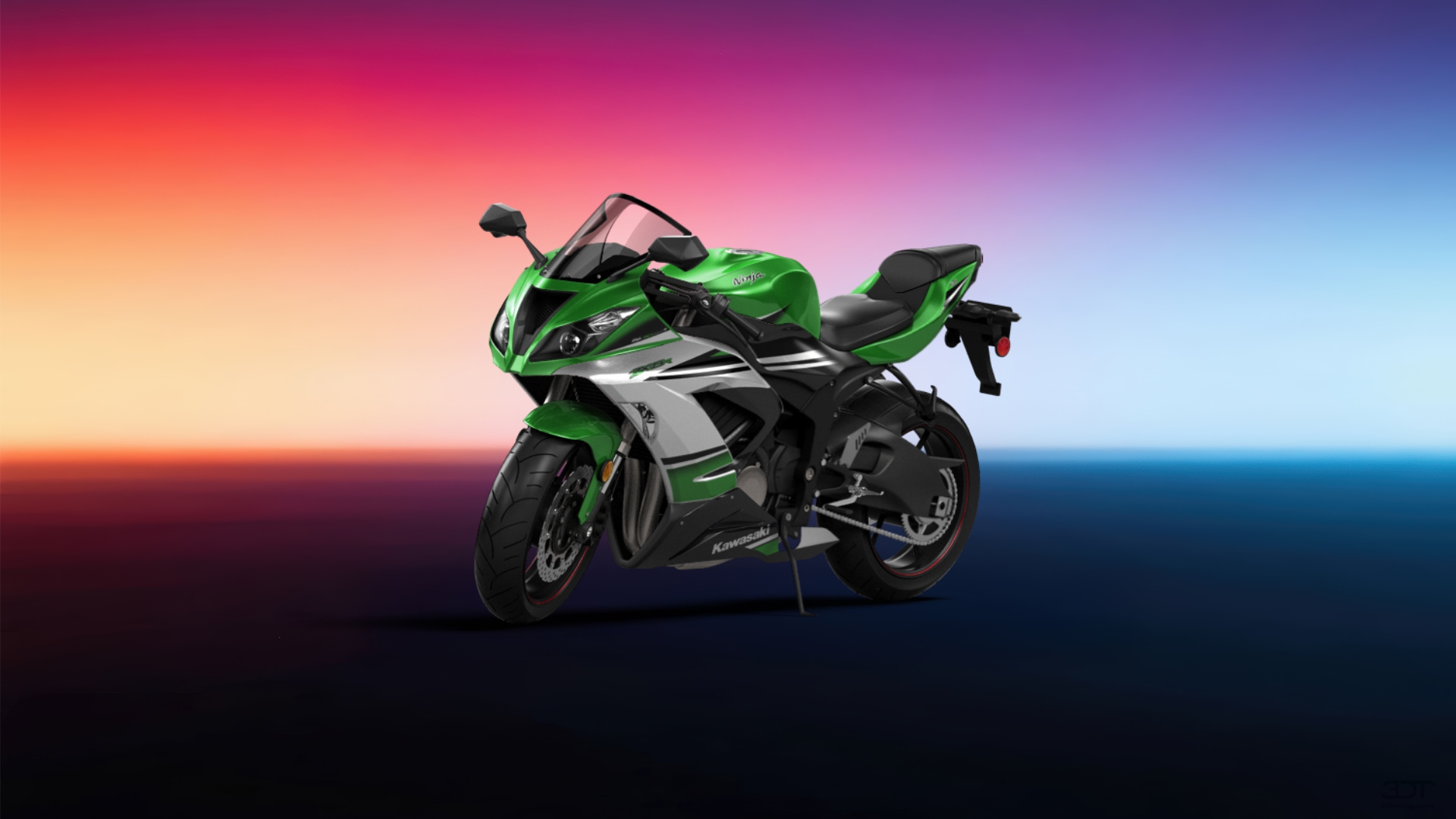 Kawasaki Ninja ZX 6R Sport Bike 2015 tuning