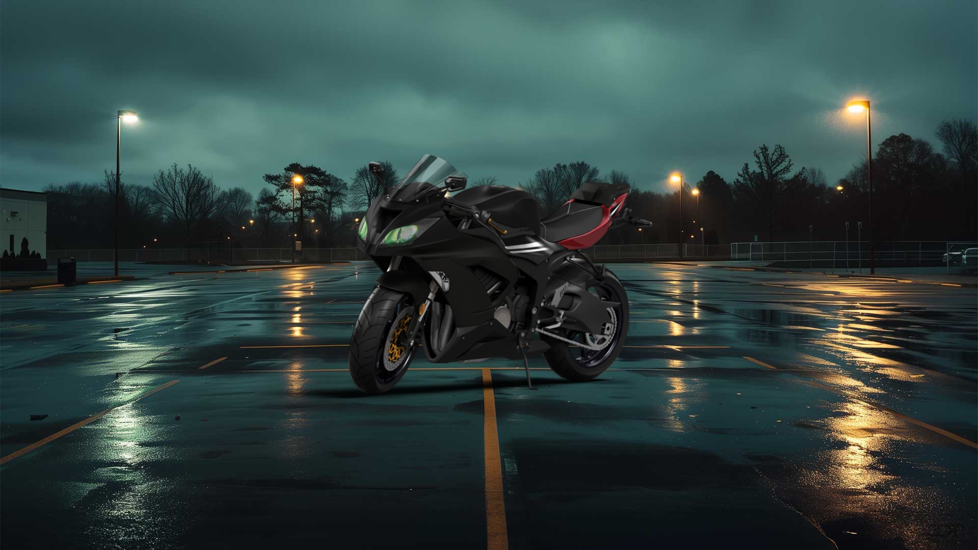 Kawasaki Ninja ZX 6R Sport Bike 2015 tuning