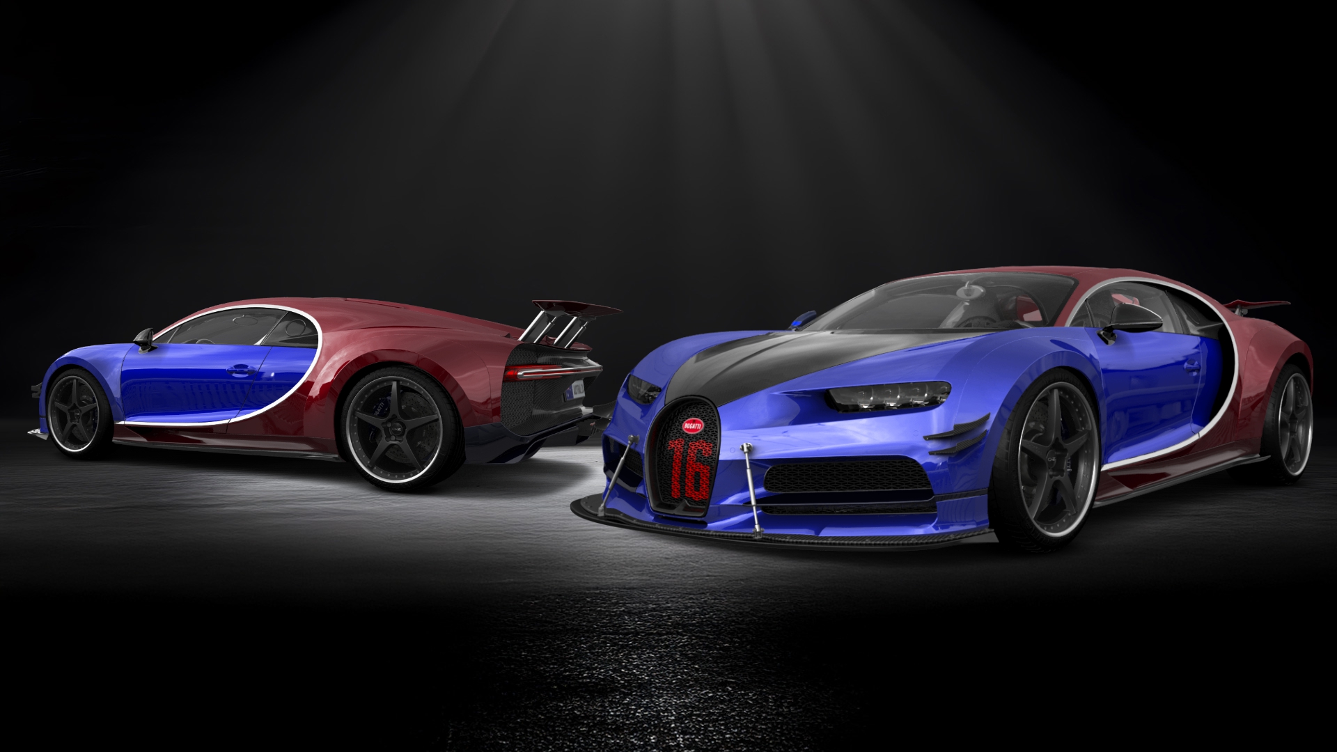 Bugatti Chiron 2 Door Coupe 2016 tuning
