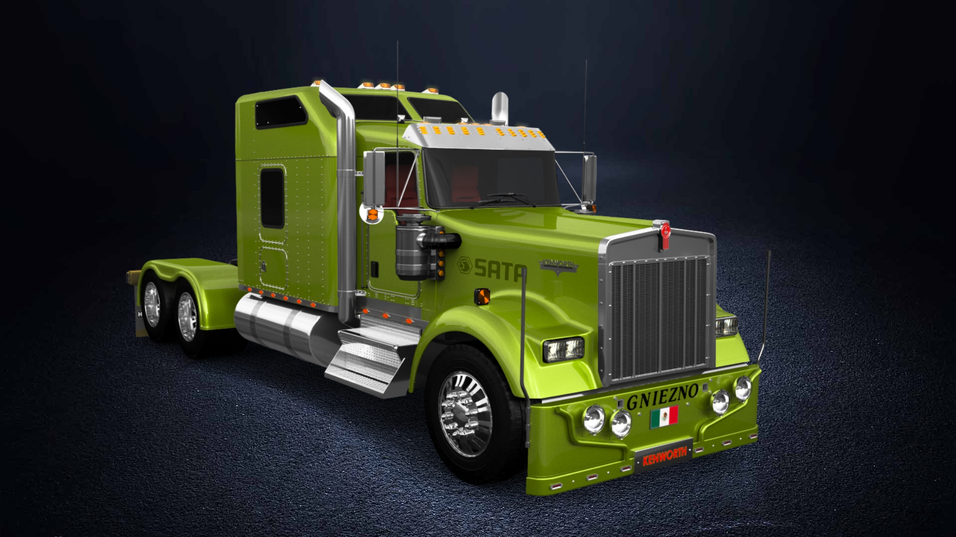 Kenworth W900 Sleeper Cab Truck 2015 tuning