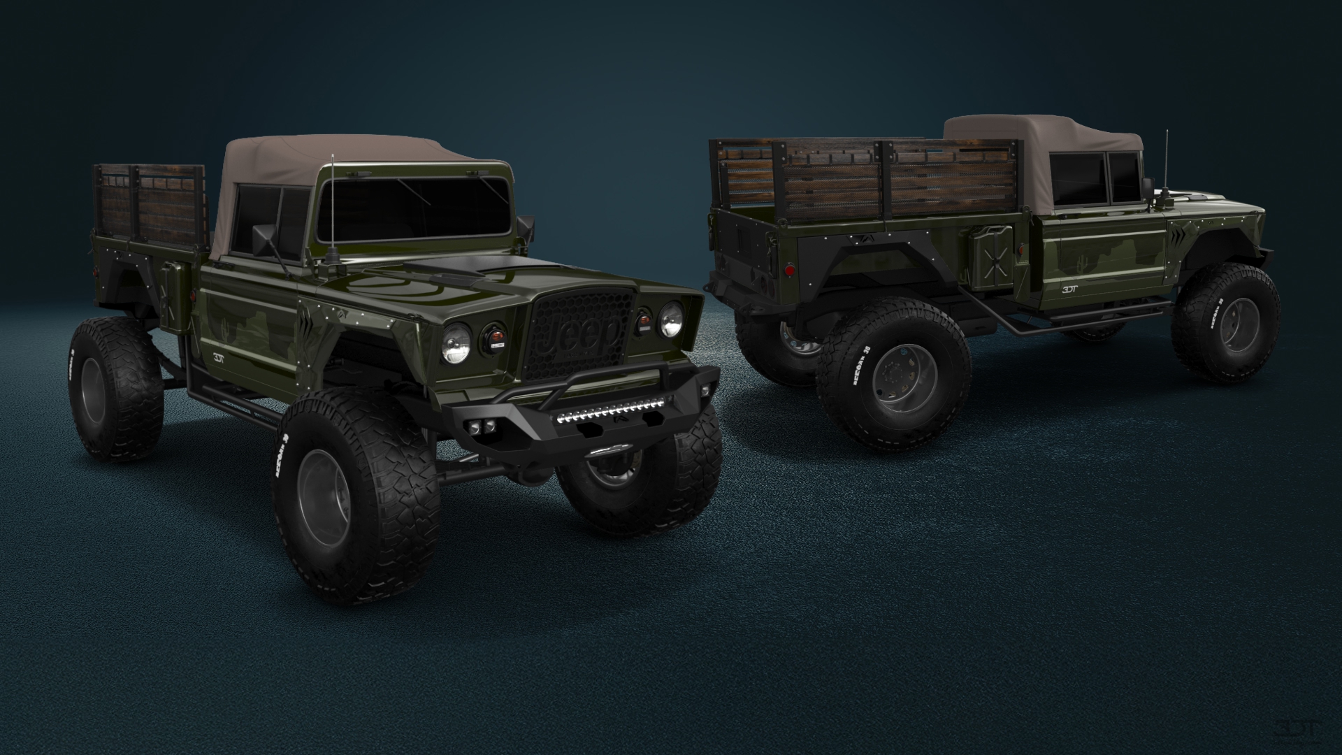 Jeep Kaiser M715 2 Door pickup truck 1968 tuning