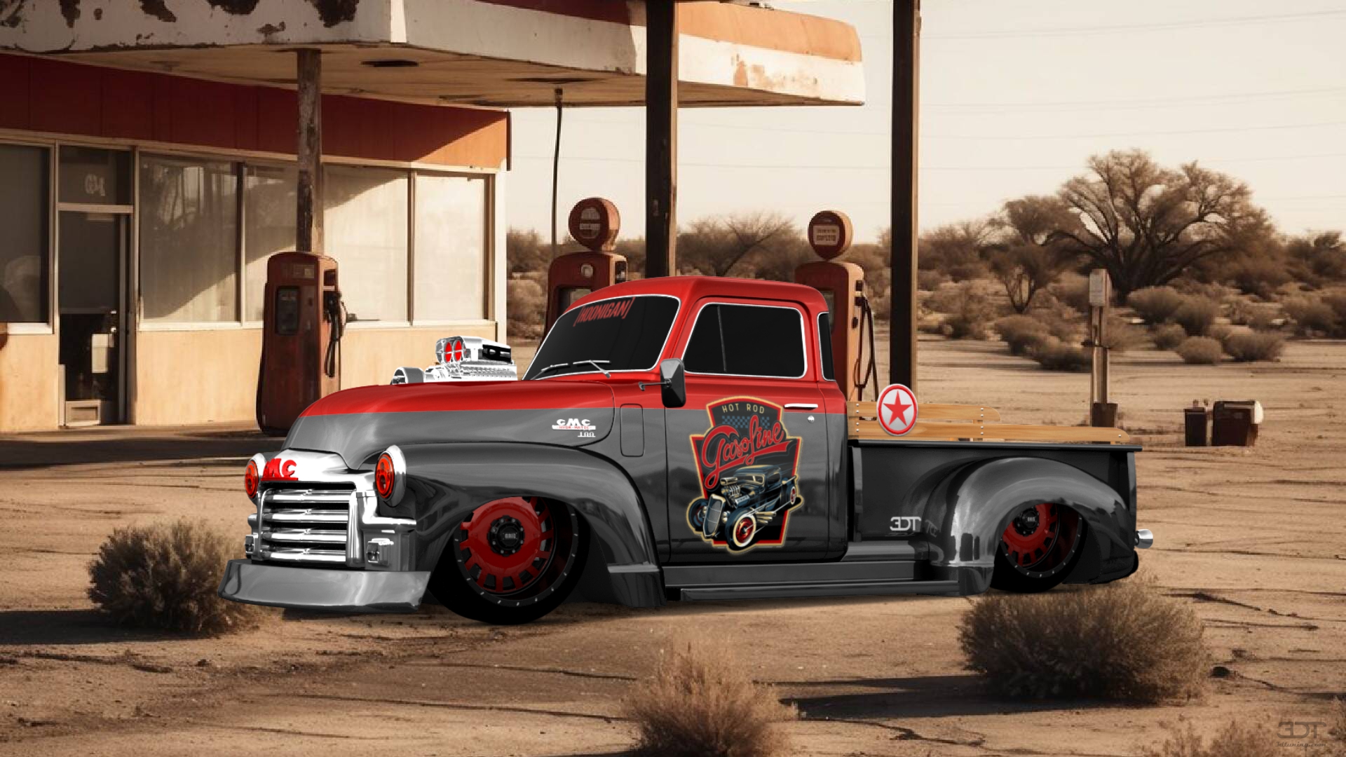 GMC 100 Stepside 2 Door pickup truck 1954 tuning