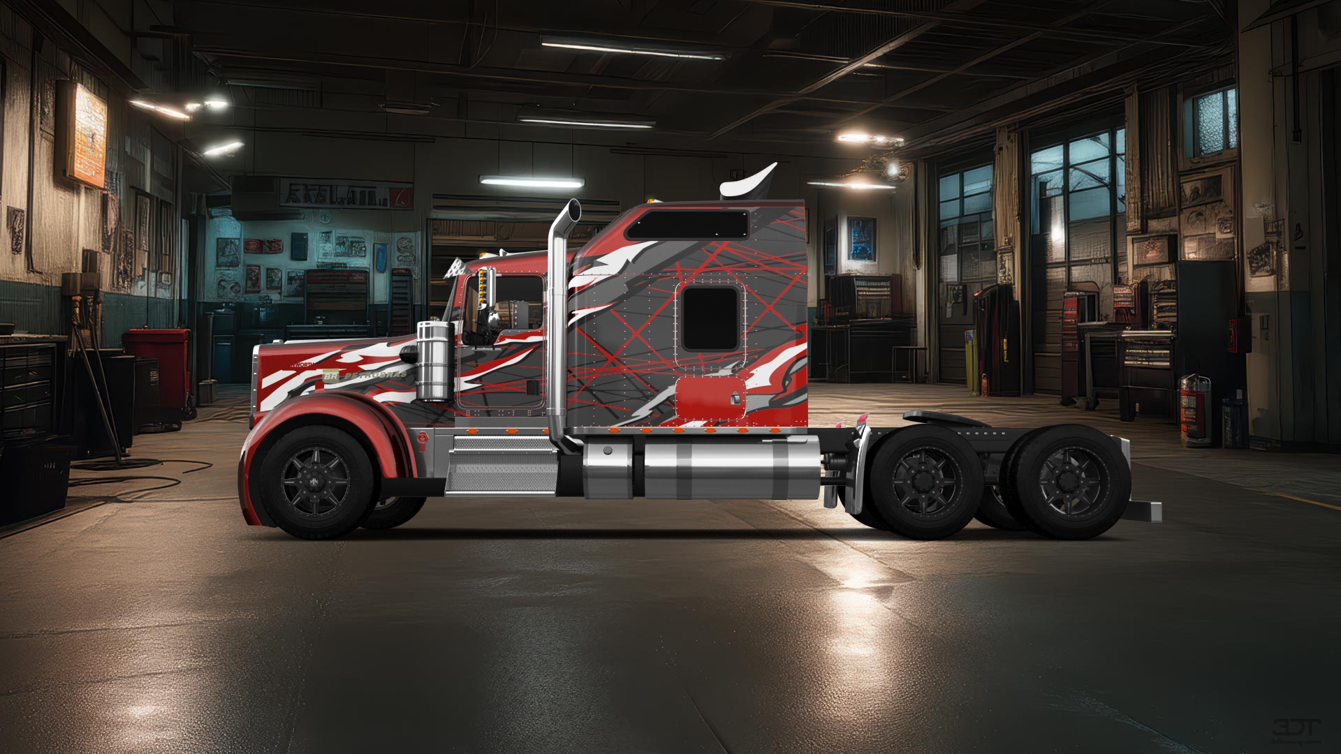 Kenworth W900 Sleeper Cab Truck 2015 tuning