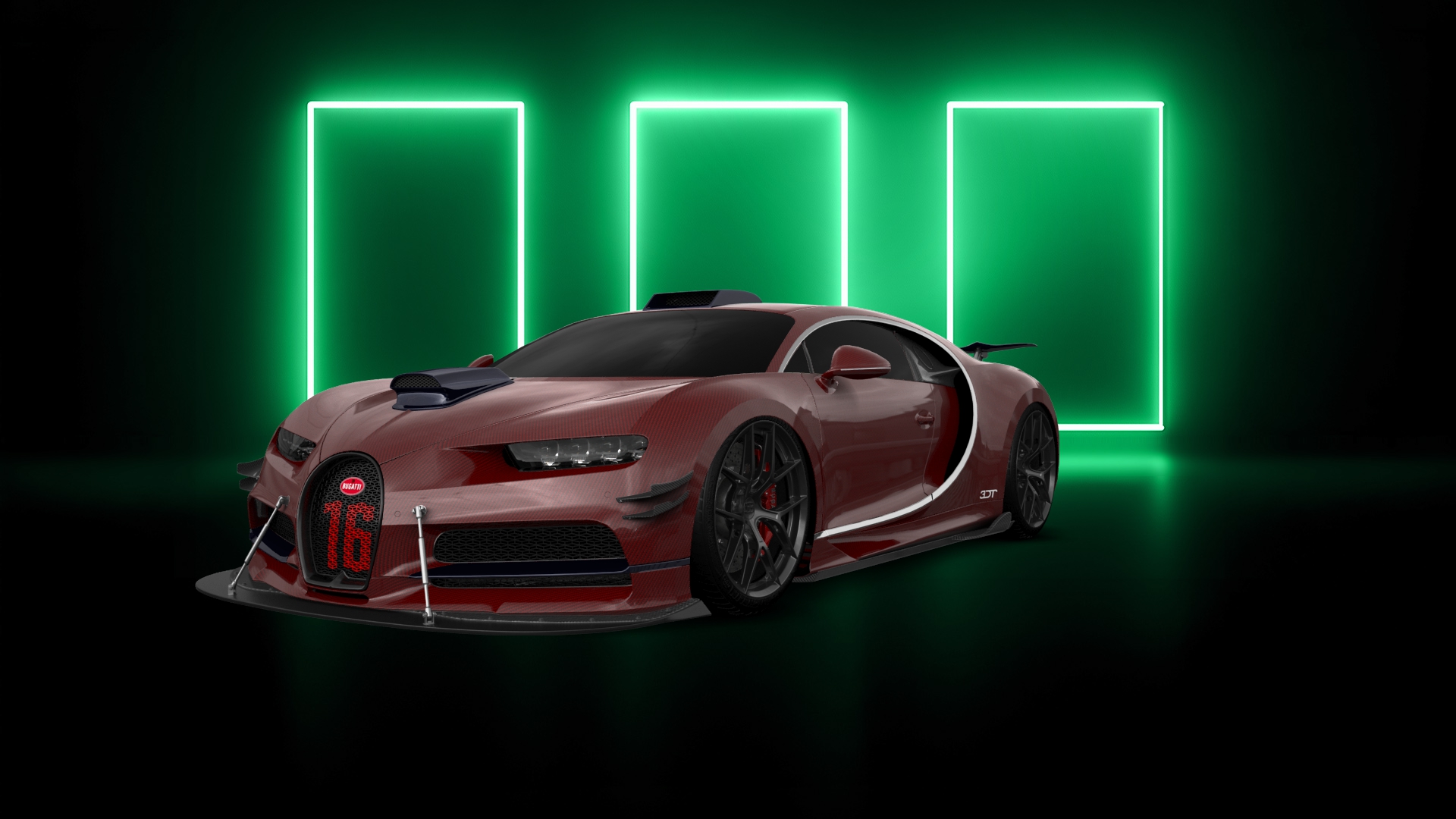 Bugatti Chiron 2 Door Coupe 2016 tuning