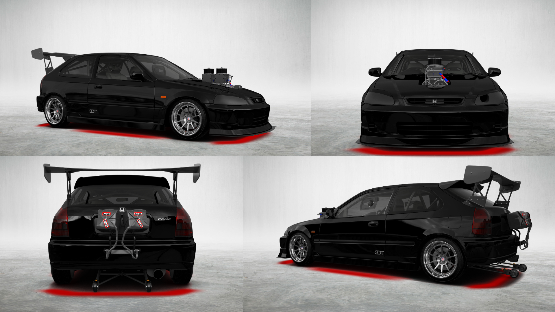 Honda Civic 3 Door Hatchback 1997 tuning