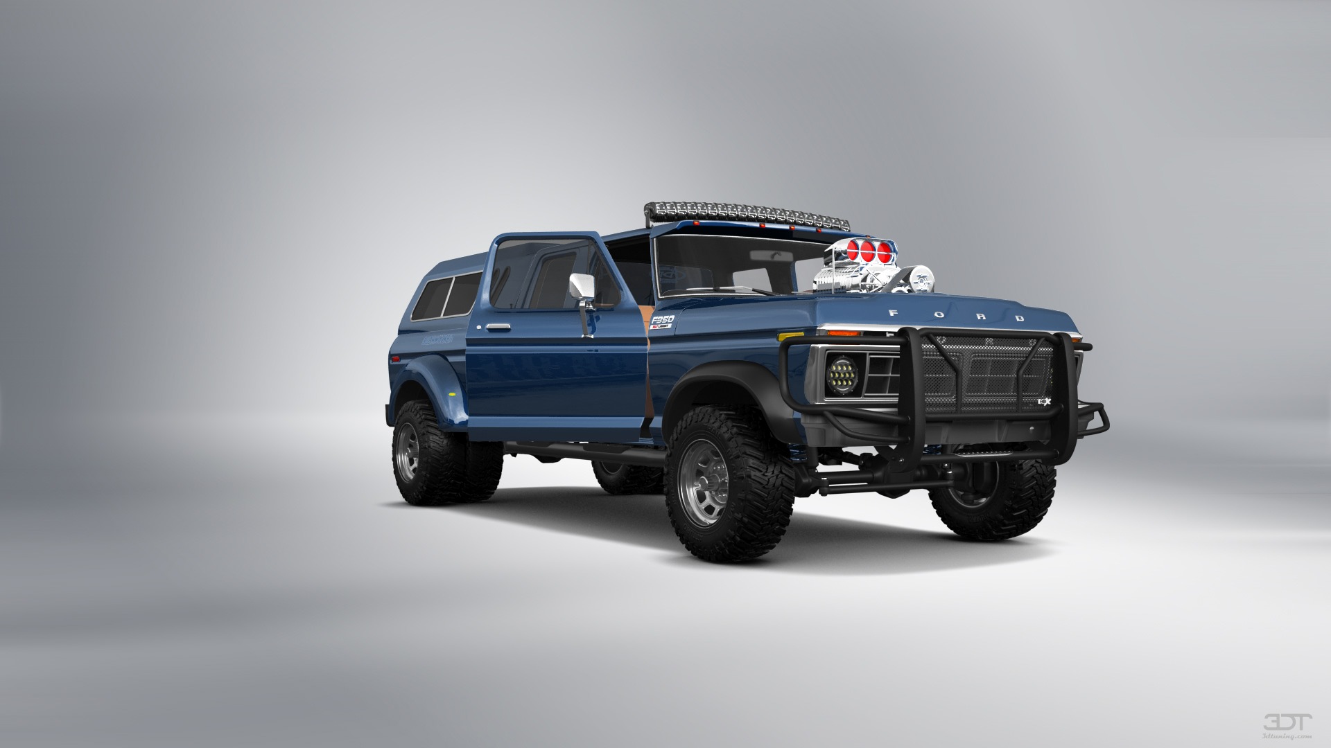 Ford F-350 Dually 4 Door pickup truck 1973 tuning