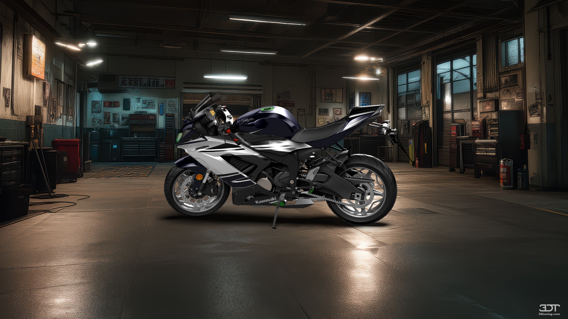 Tuning Kawasaki Ninja ZX 6R Sport Bike 2015