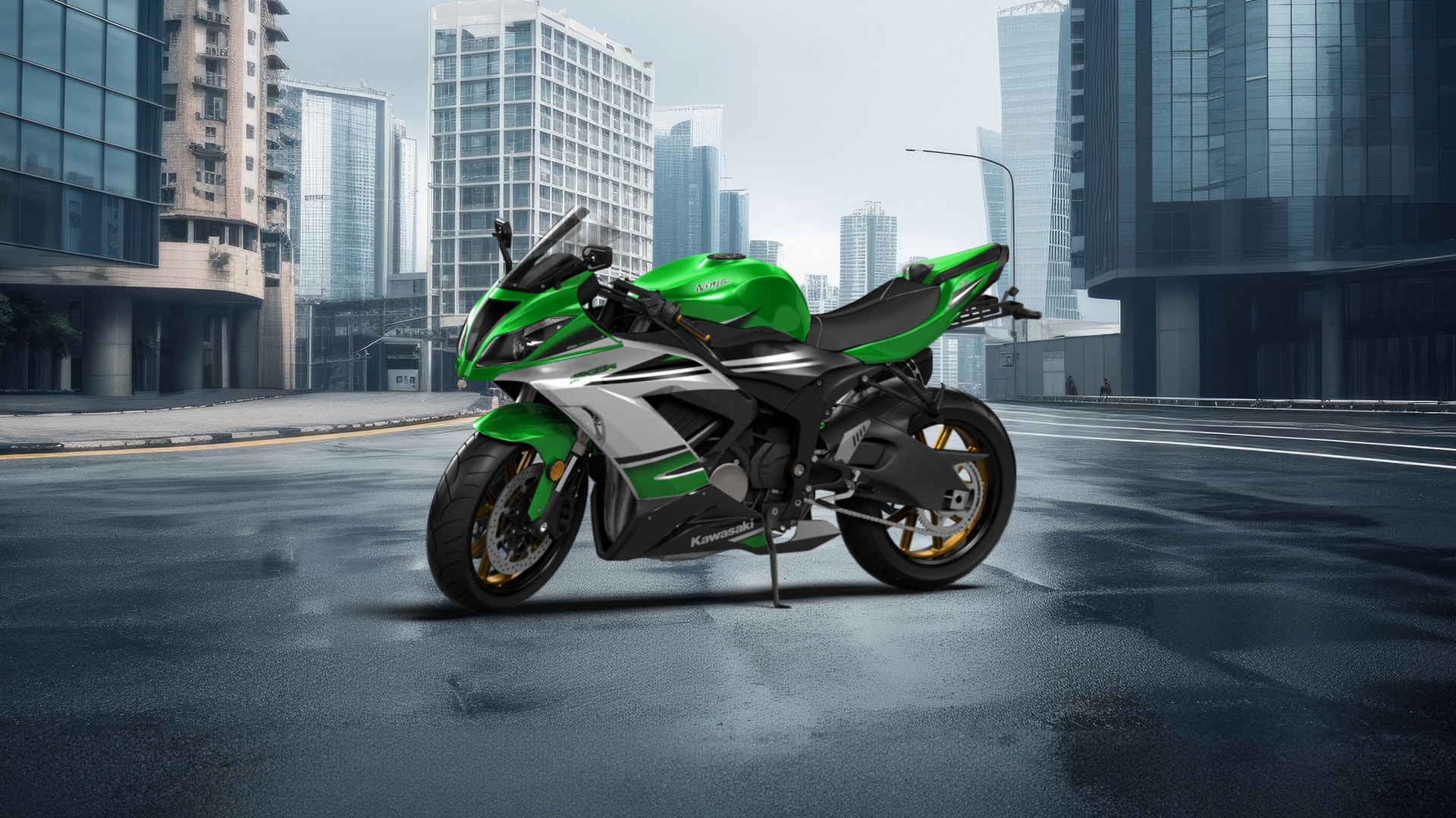 Kawasaki Ninja ZX 6R Sport Bike 2015