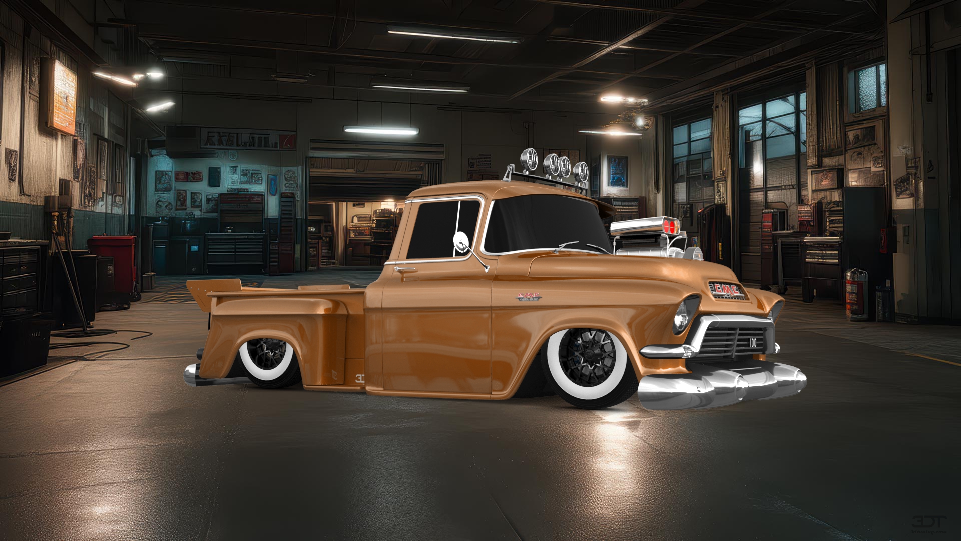 GMC 100 Stepside 2 Door pickup truck 1957 tuning