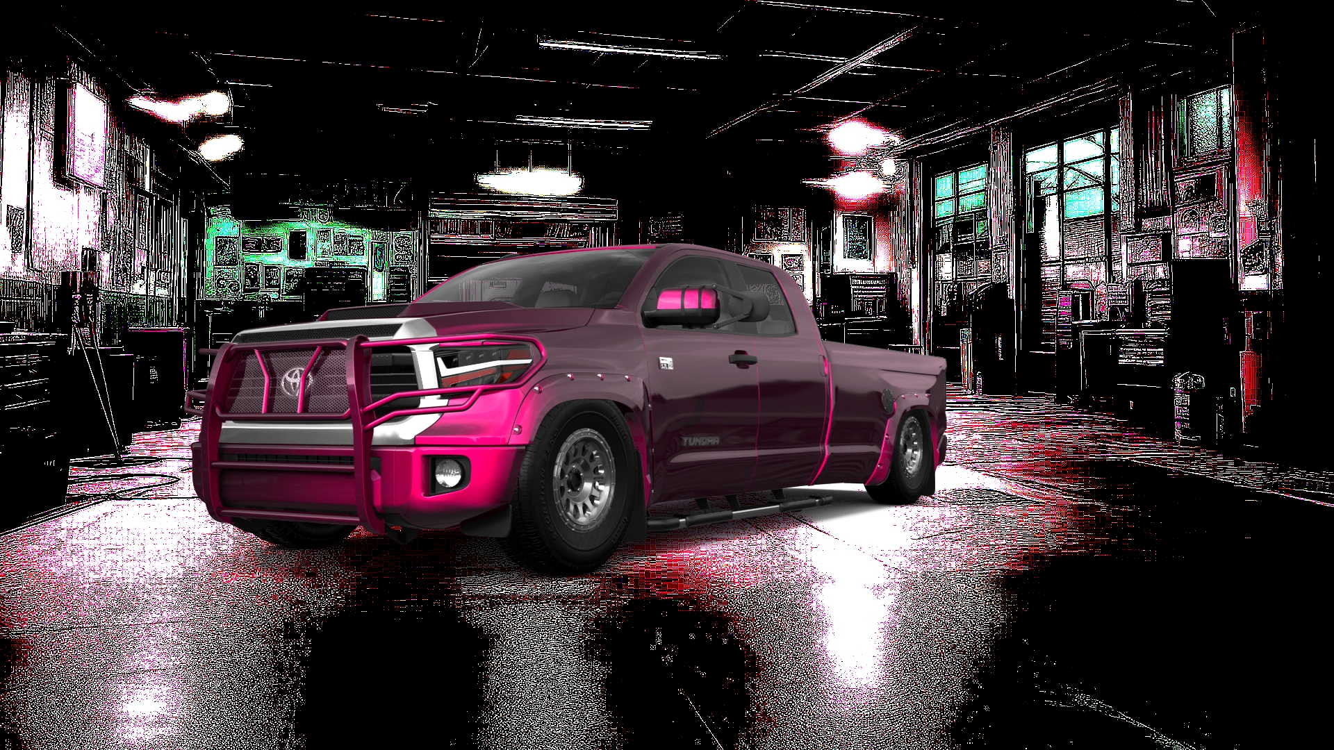 Toyota Tundra Double Cab 8ft box 4 Door Truck 2014 tuning