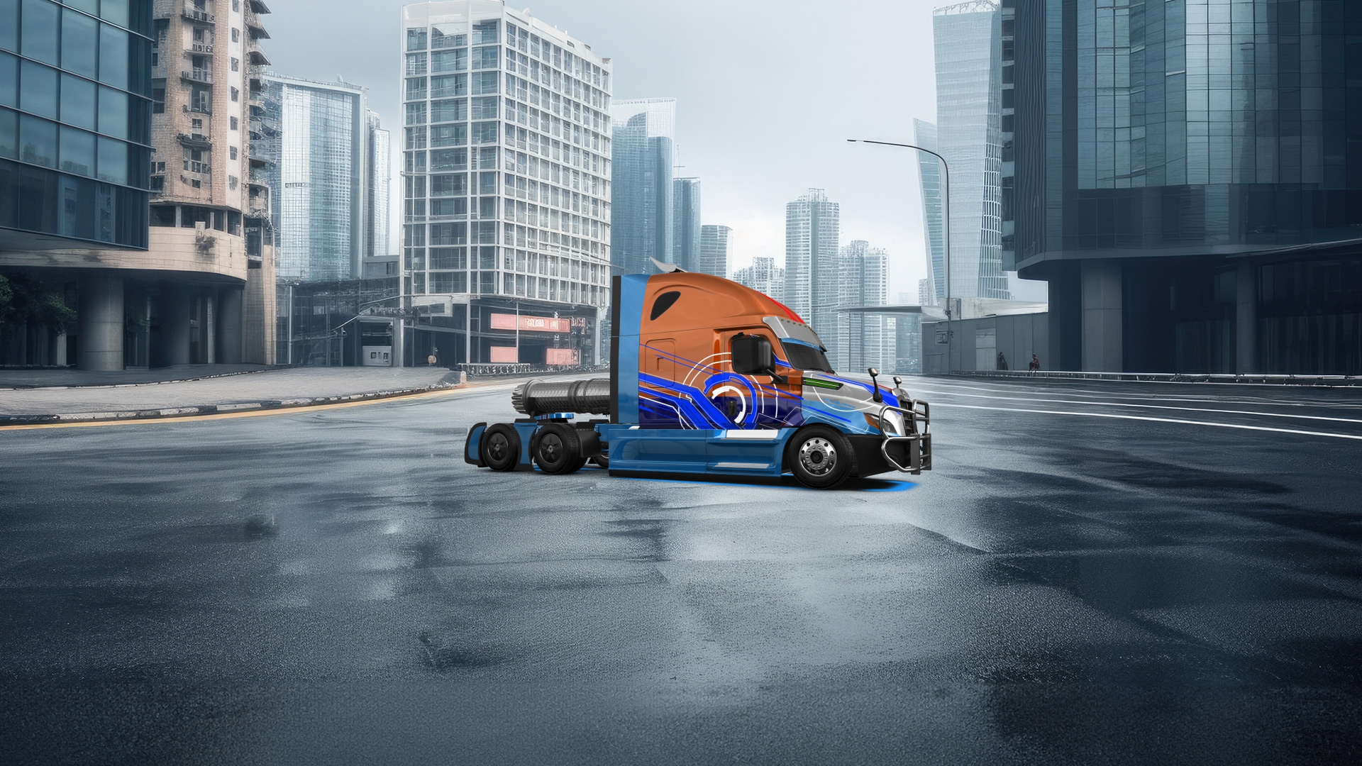 Freightliner Cascadia Sleeper Cab Truck 2018 tuning