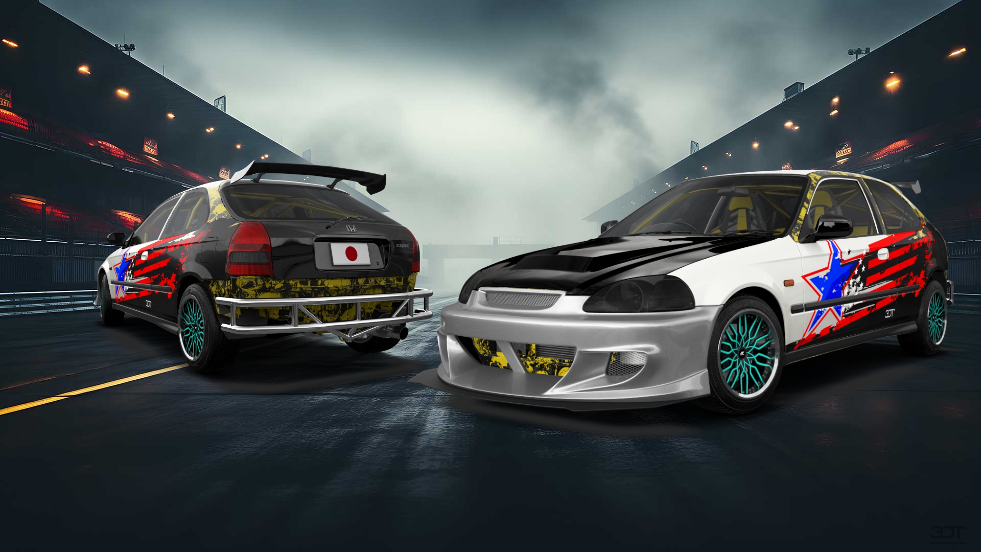 Honda Civic 3 Door Hatchback 1997 tuning