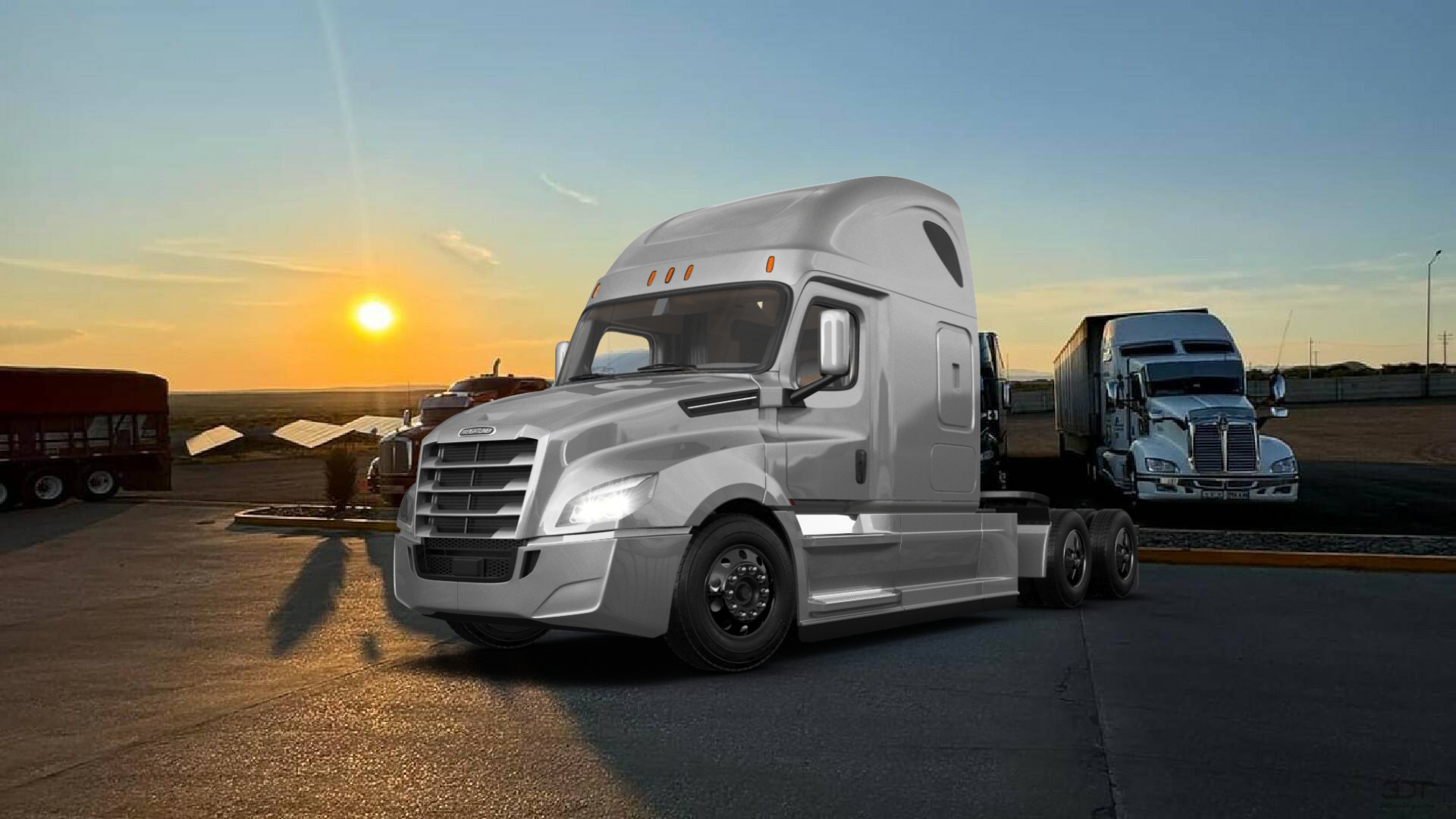 Freightliner Cascadia Sleeper Cab Truck 2018 tuning