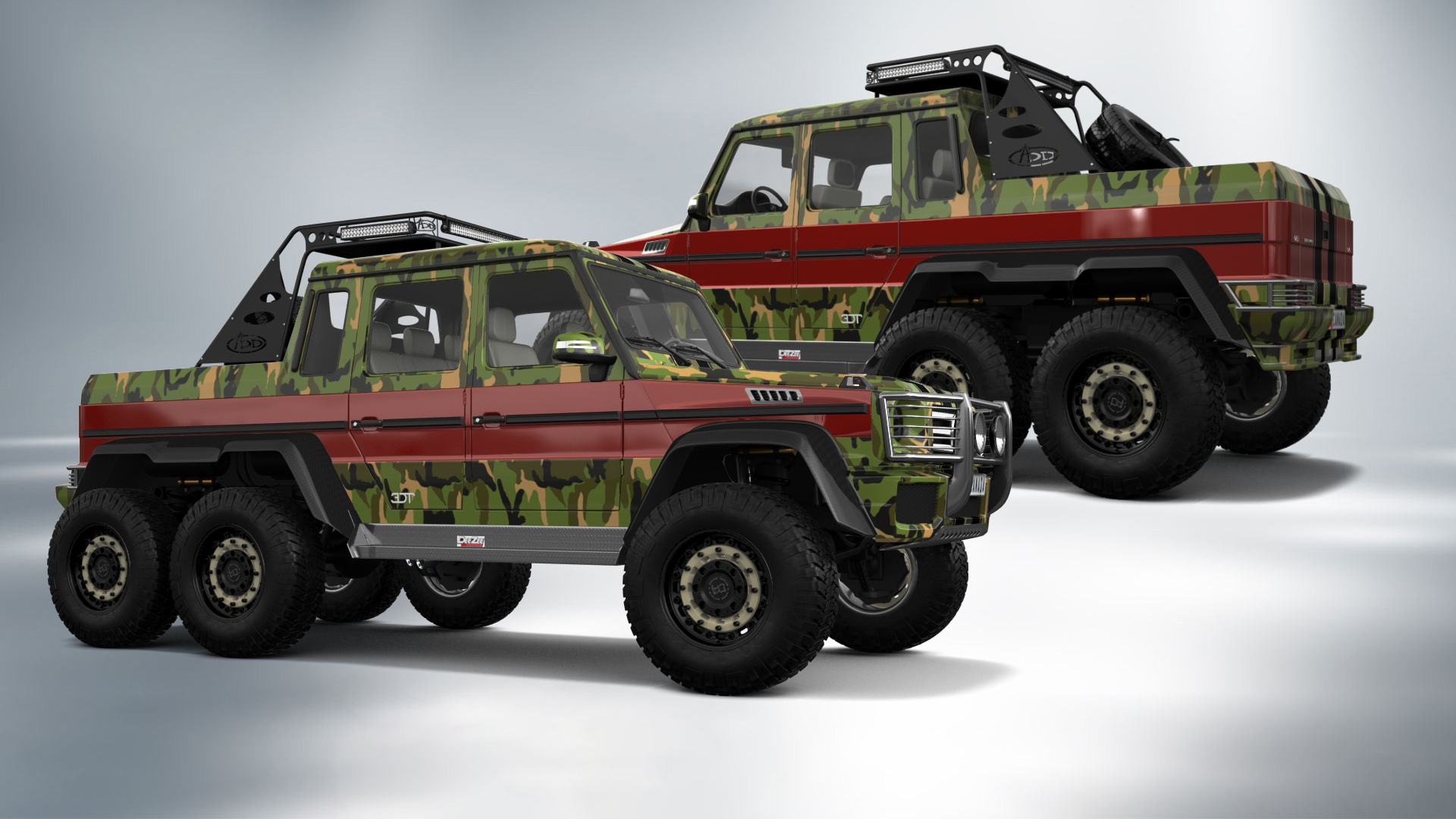 Mercedes G 63 AMG 6x6 4 Door pickup truck 2013 tuning