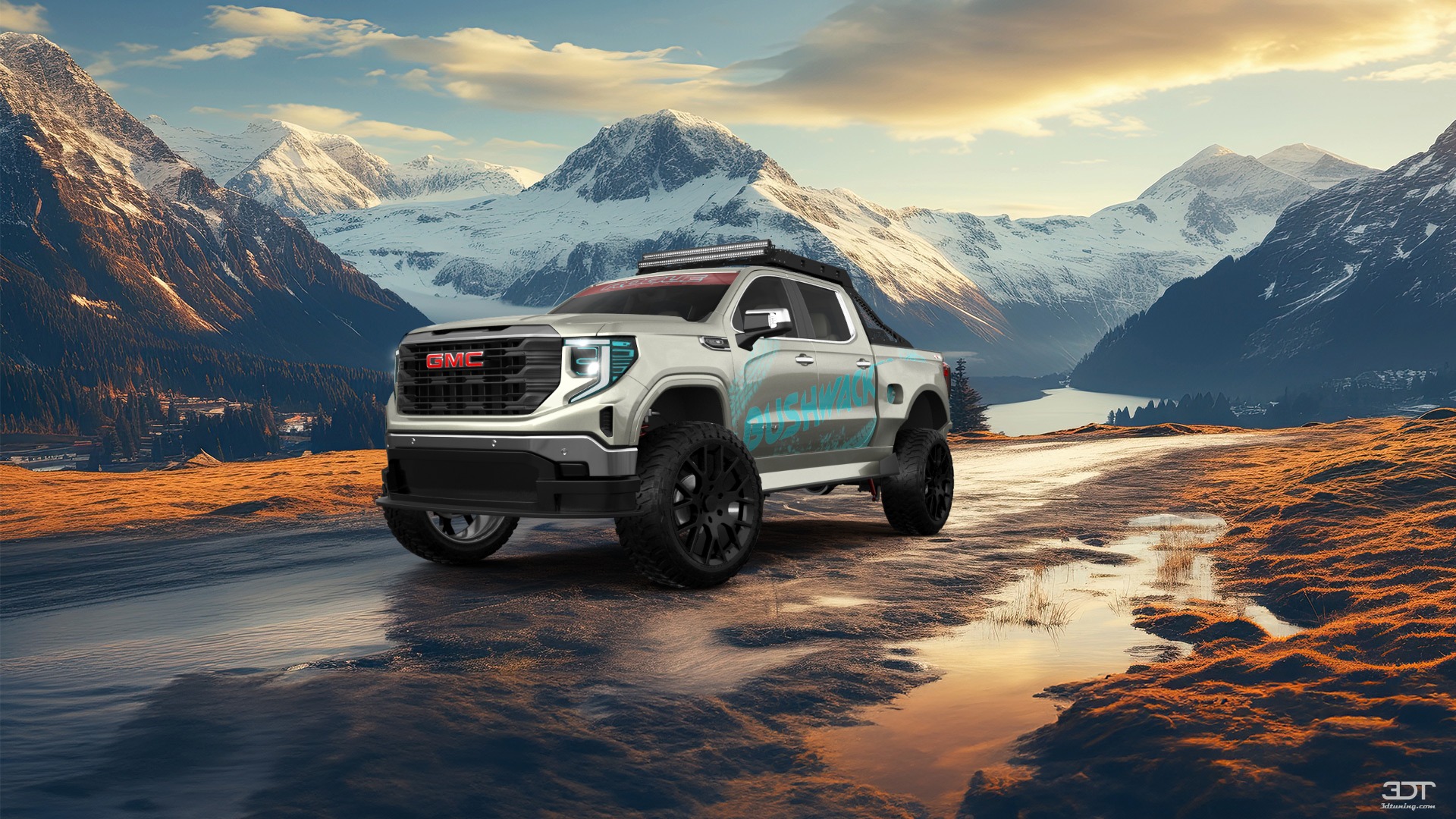 GMC Sierra 1500 Crew Cab 5.8 ft box 4 Door pickup truck 2023 tuning