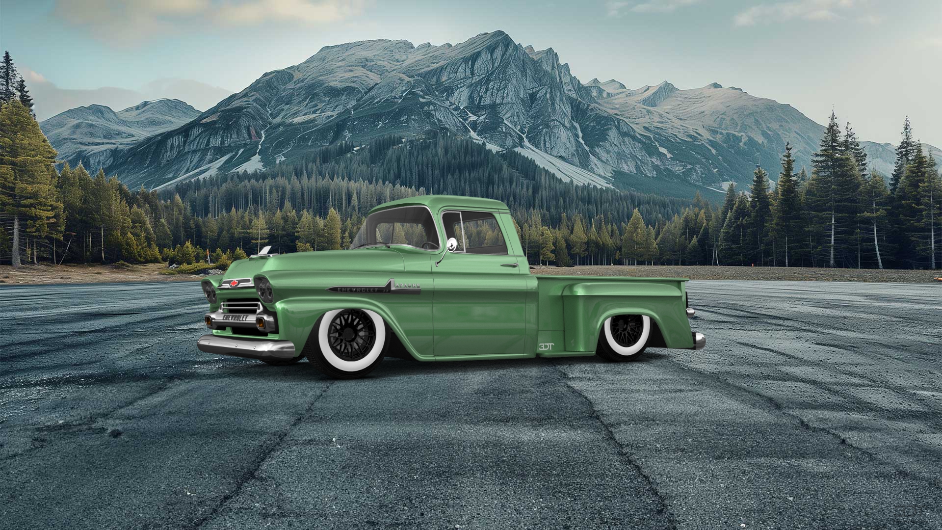 Chevrolet Apache Stepside 2 Door pickup truck 1959