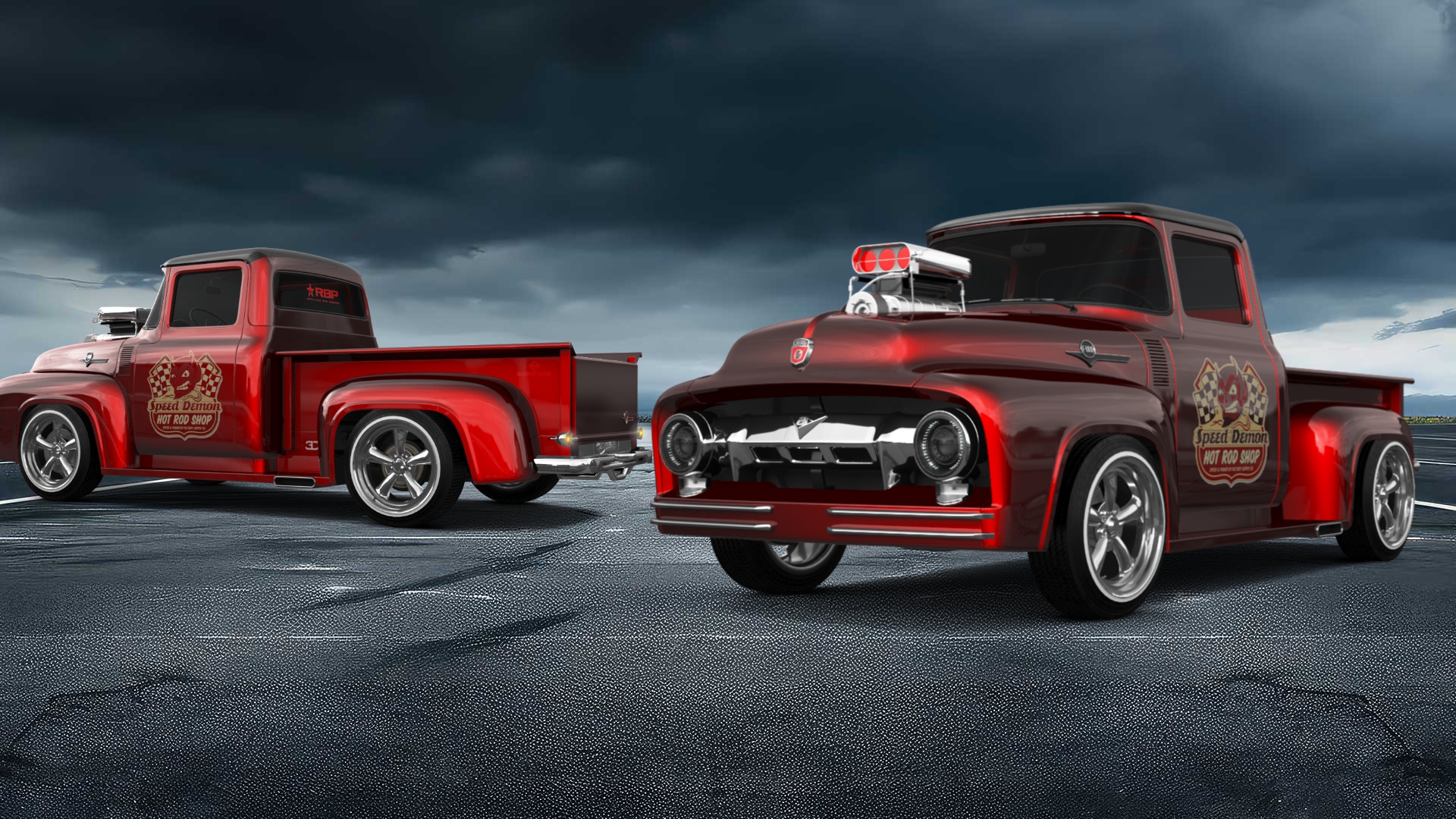 Ford F-100 2 Door truck 1956