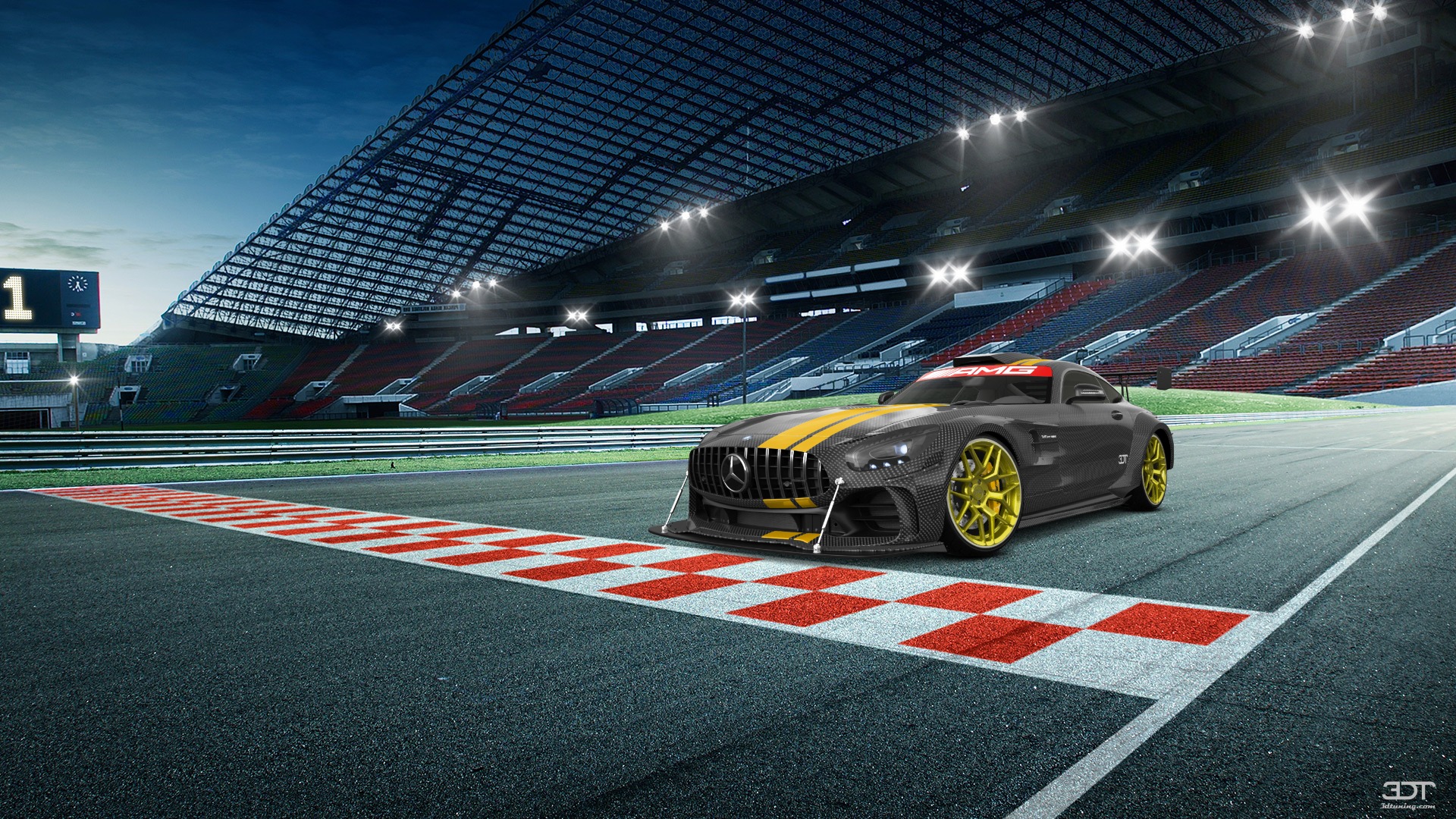 Mercedes AMG GT 2 door fastback coupe 2015 tuning