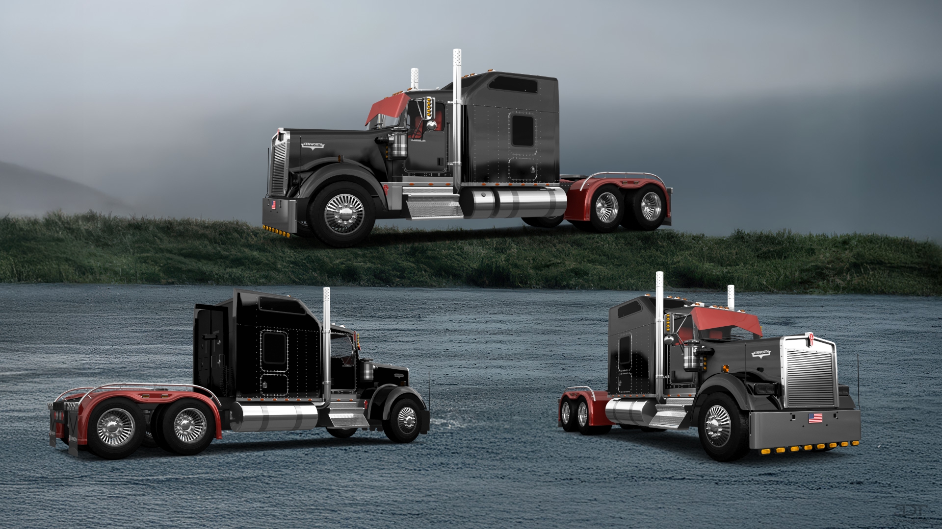 Kenworth W900 Sleeper Cab Truck 2015 tuning
