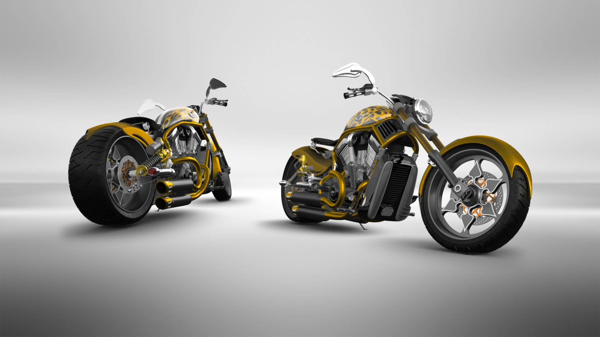 Tuning Harley-Davidson Custom Chopper Cruiser 2011