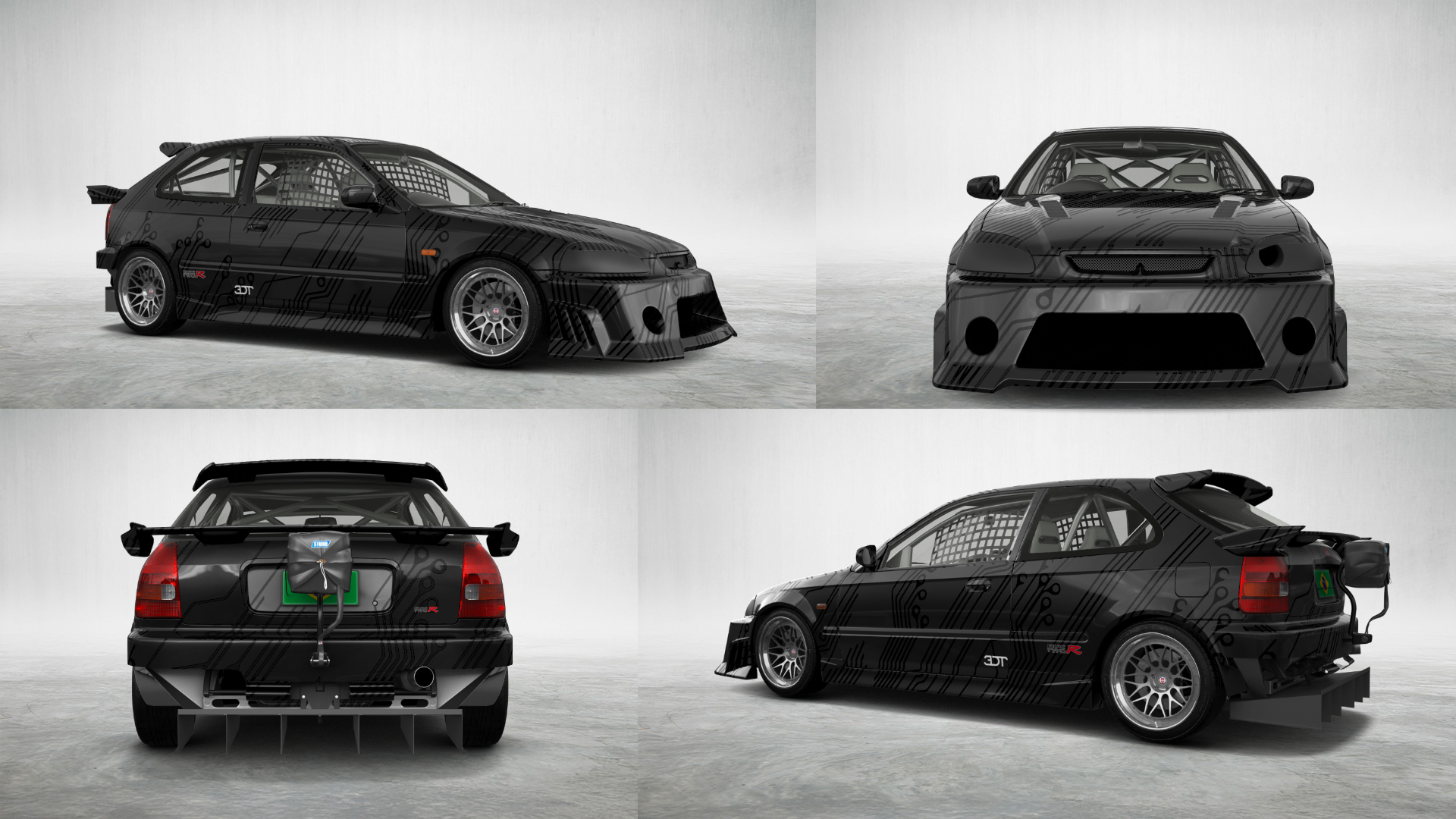 Honda Civic 3 Door Hatchback 1997 tuning