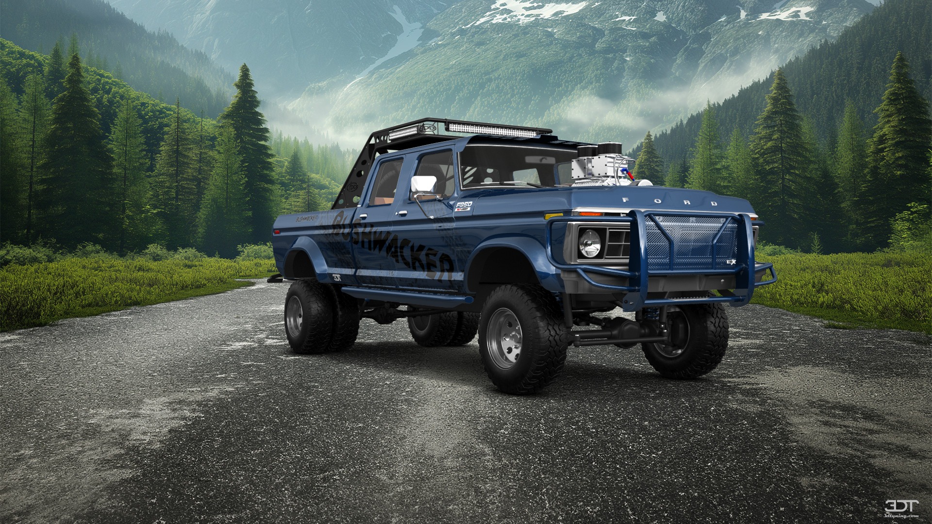 Ford F-350 Dually 4 Door pickup truck 1973 tuning