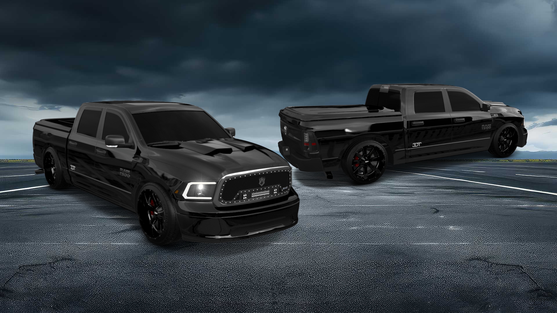 Dodge Ram 1500 5.7' box 4 Door pickup truck 2010 tuning