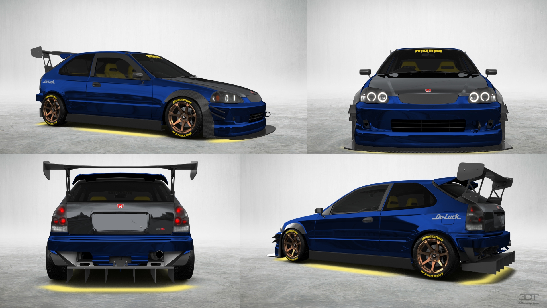 Honda Civic 3 Door Hatchback 1997 tuning