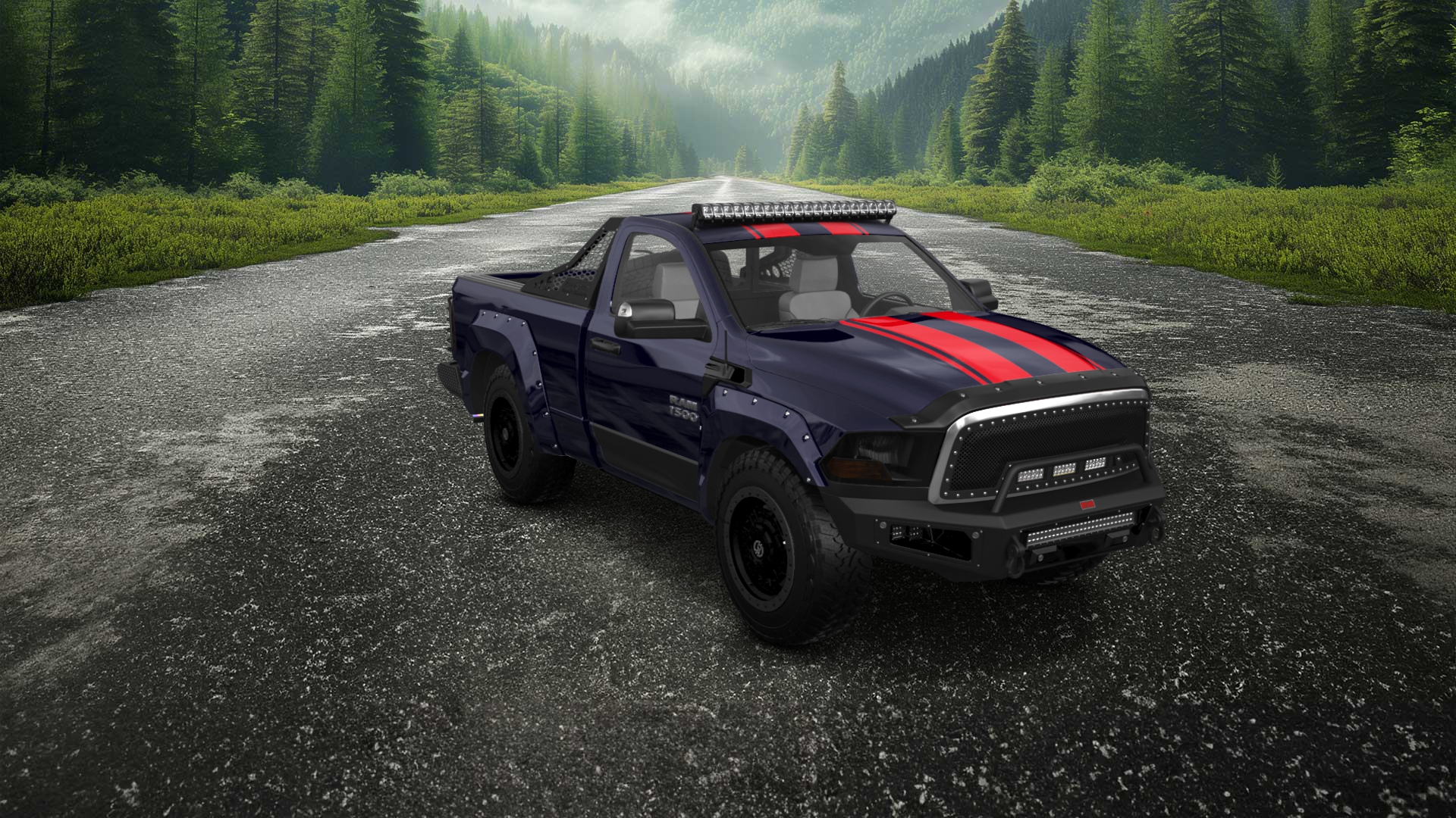 Dodge Ram 1500 6.4' box Regular Cab 2 Door pickup truck 2009 tuning