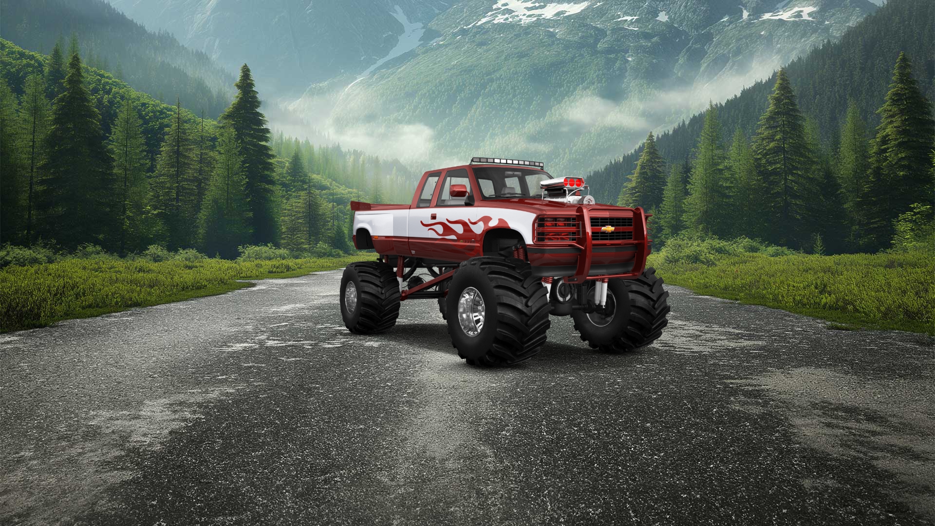 Chevrolet K3500 Extended Cab Pickup Truck 1988