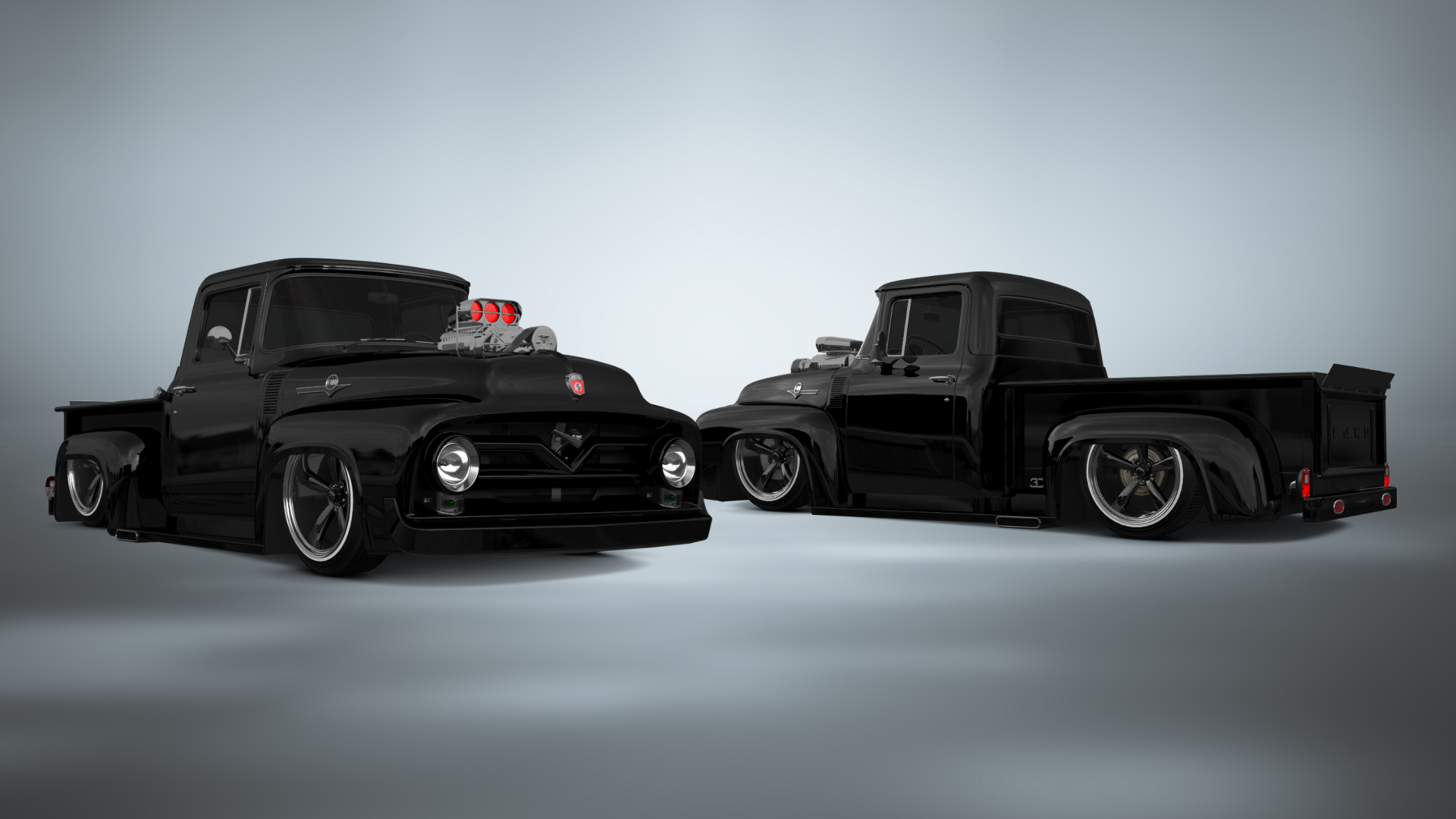 Ford F-100 2 Door truck 1956 tuning