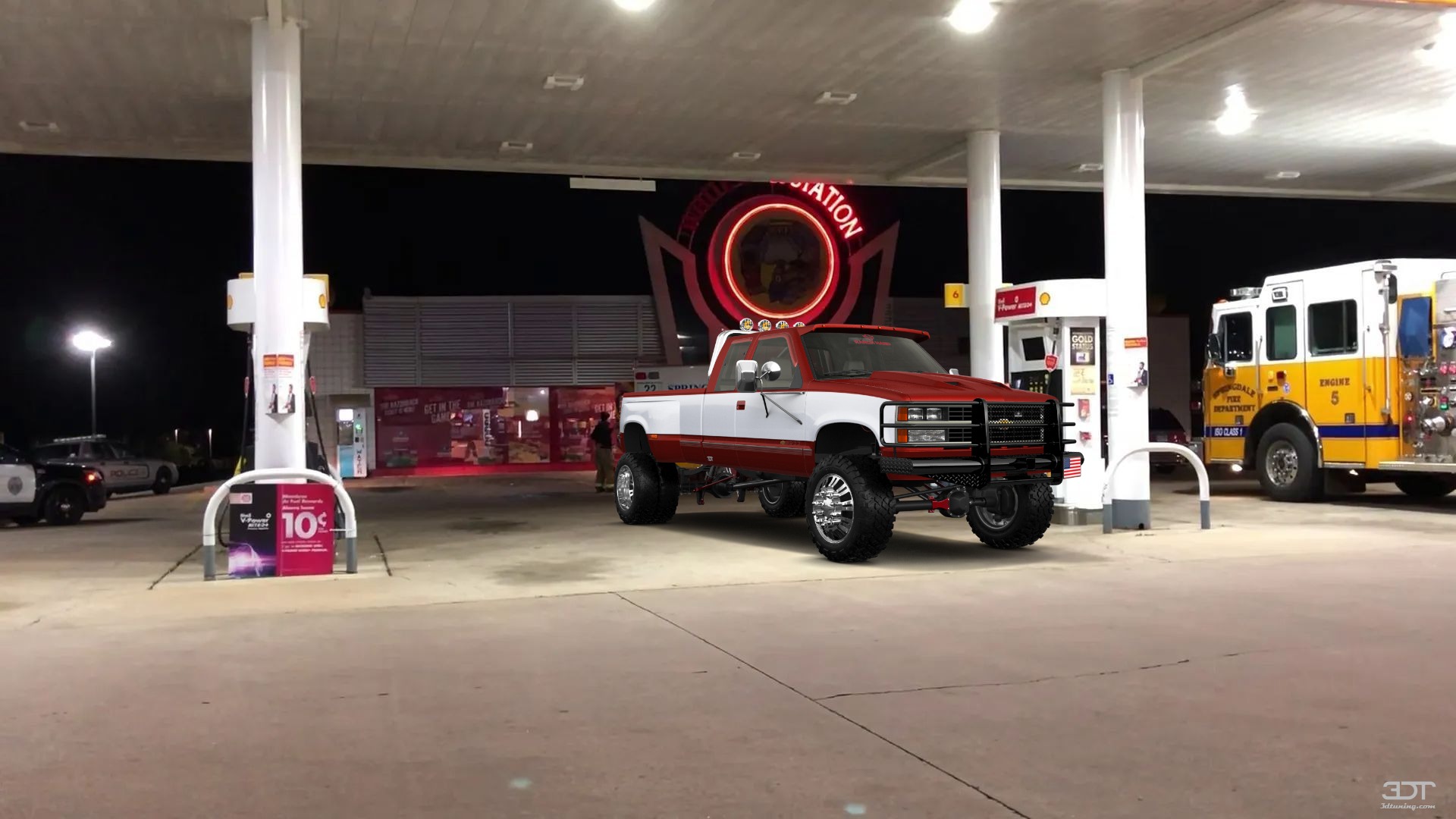 Chevrolet K3500 Extended Cab Pickup Truck 1988