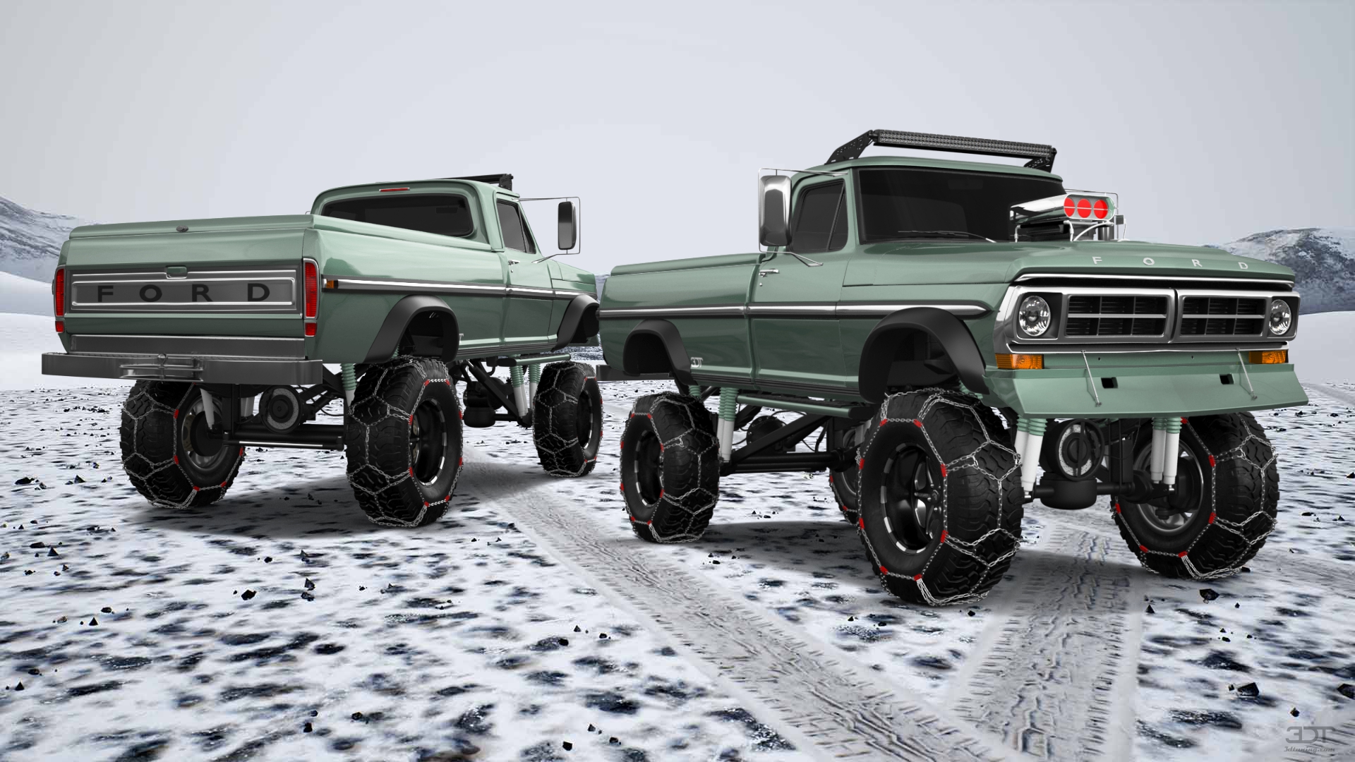 Ford F-250 2 Door pickup truck 1971 tuning