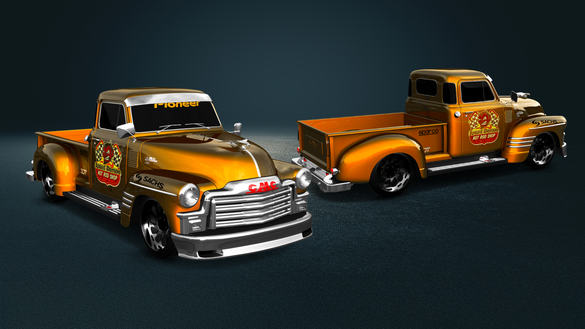 GMC 100 Stepside 2 Door pickup truck 1954 tuning