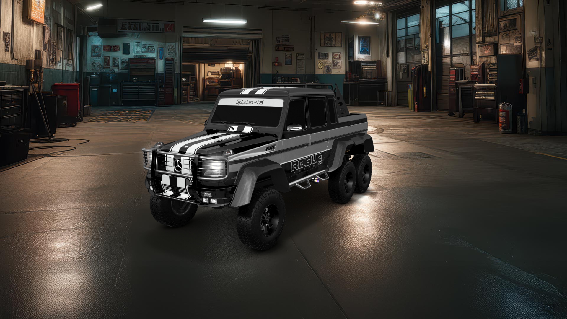 Mercedes G 63 AMG 6x6 4 Door pickup truck 2013 tuning