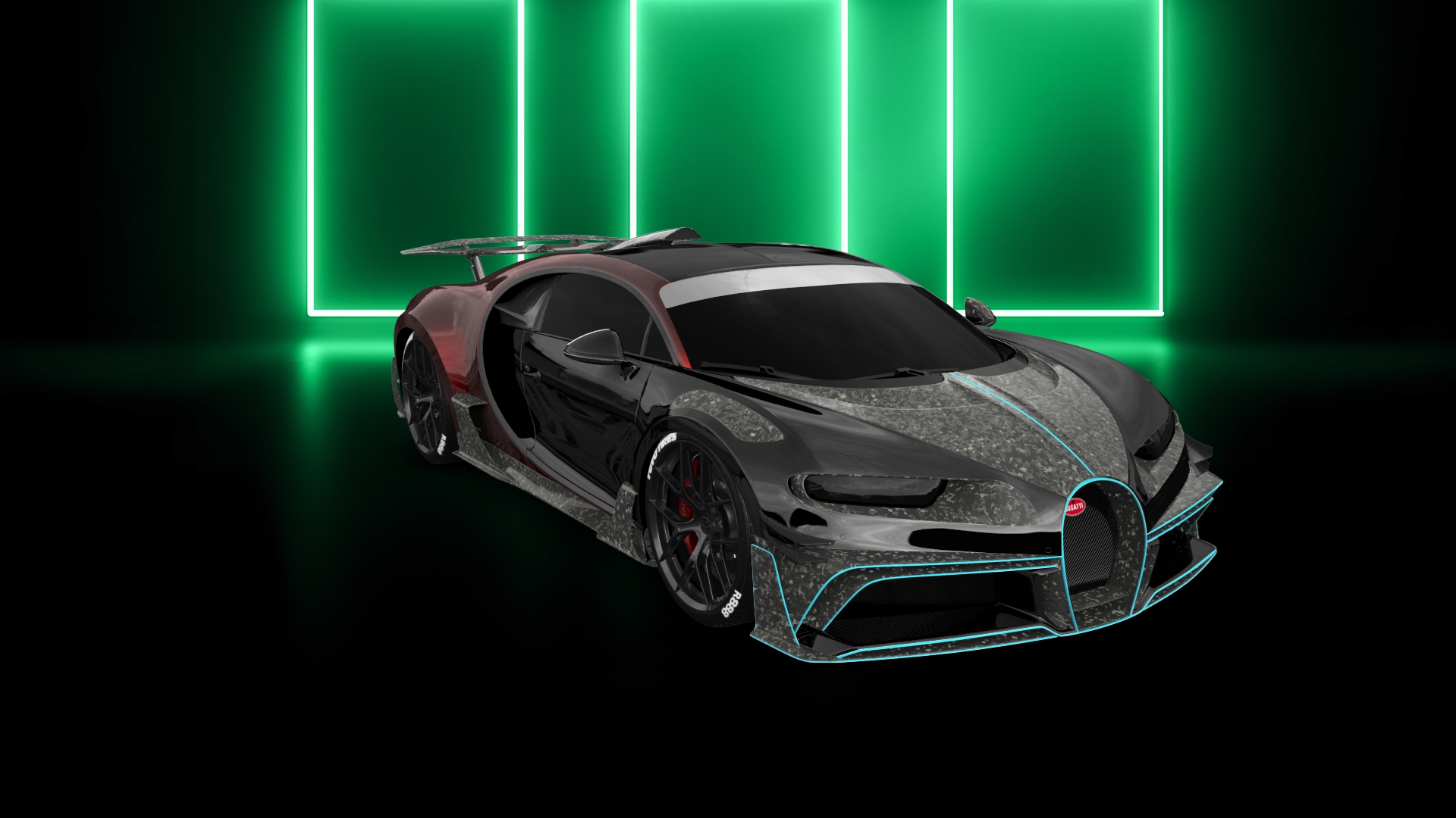 Bugatti Chiron 2 Door Coupe 2016 tuning