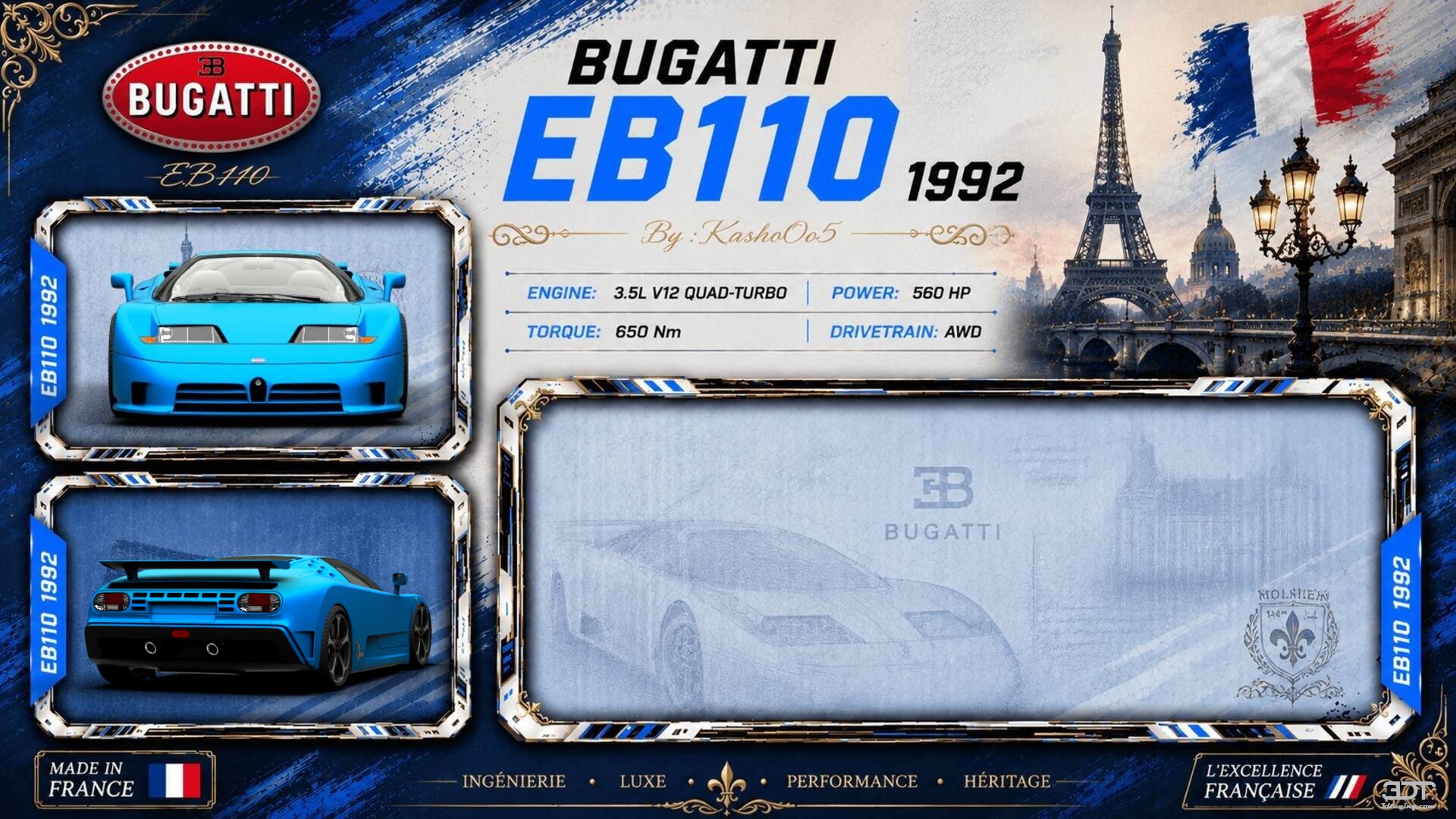 Bugatti EB110 Coupe 1992 Images