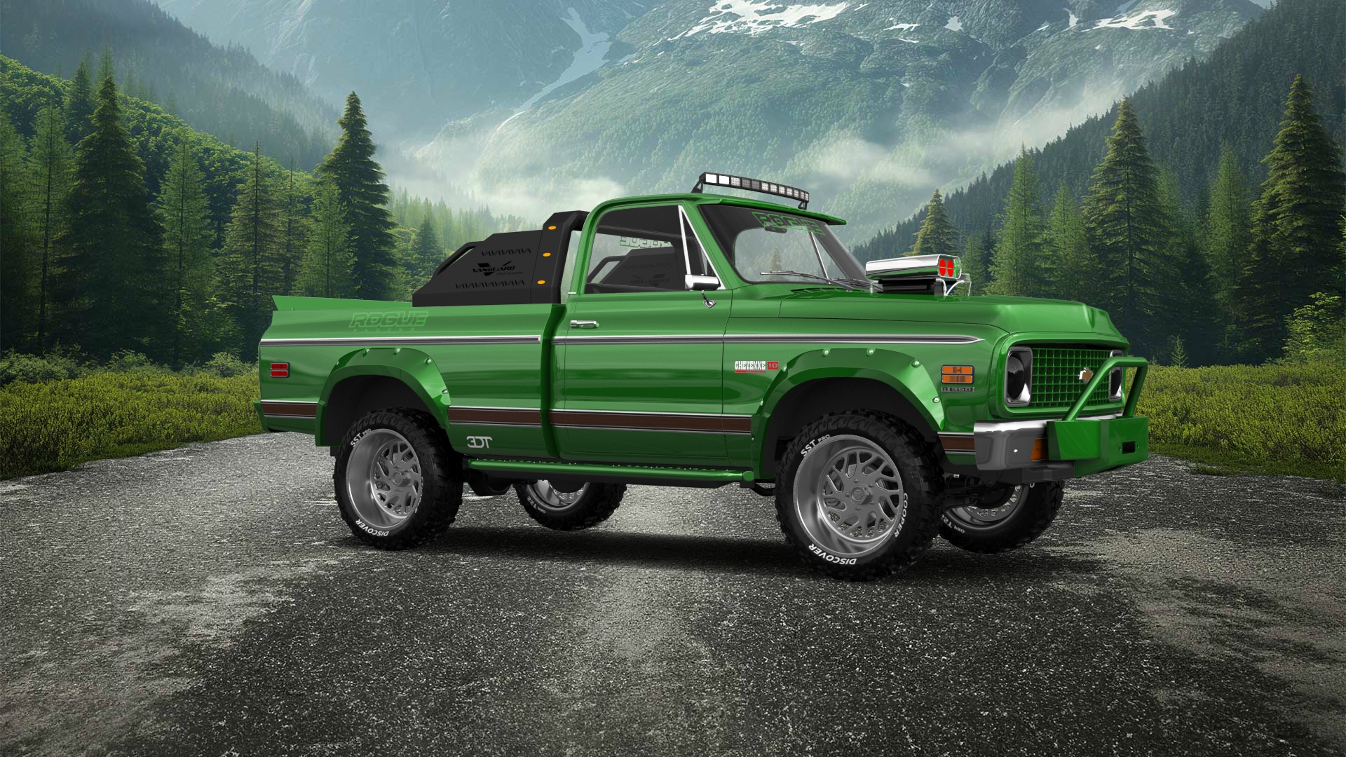 Chevrolet C-10 Cheyenne 2 Door pickup truck 1972 tuning