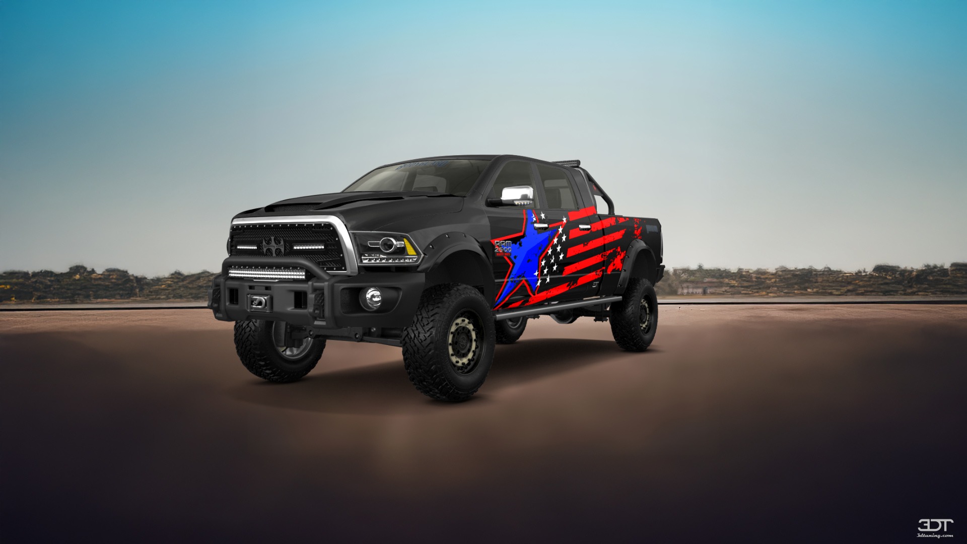 Dodge Ram 2500 Mega Cab 6.4 ft box 4 Door pickup truck 2010 tuning