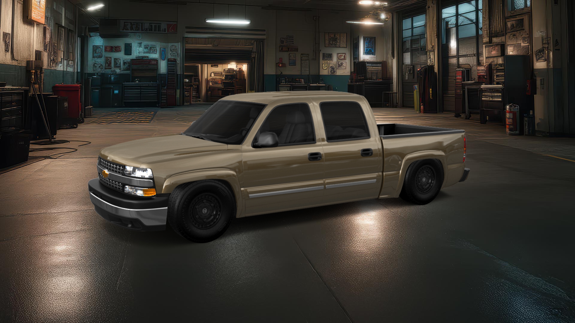 Chevrolet Silverado 1500 Crew Cab 5.8 ft box 4 Door Truck 1999 tuning