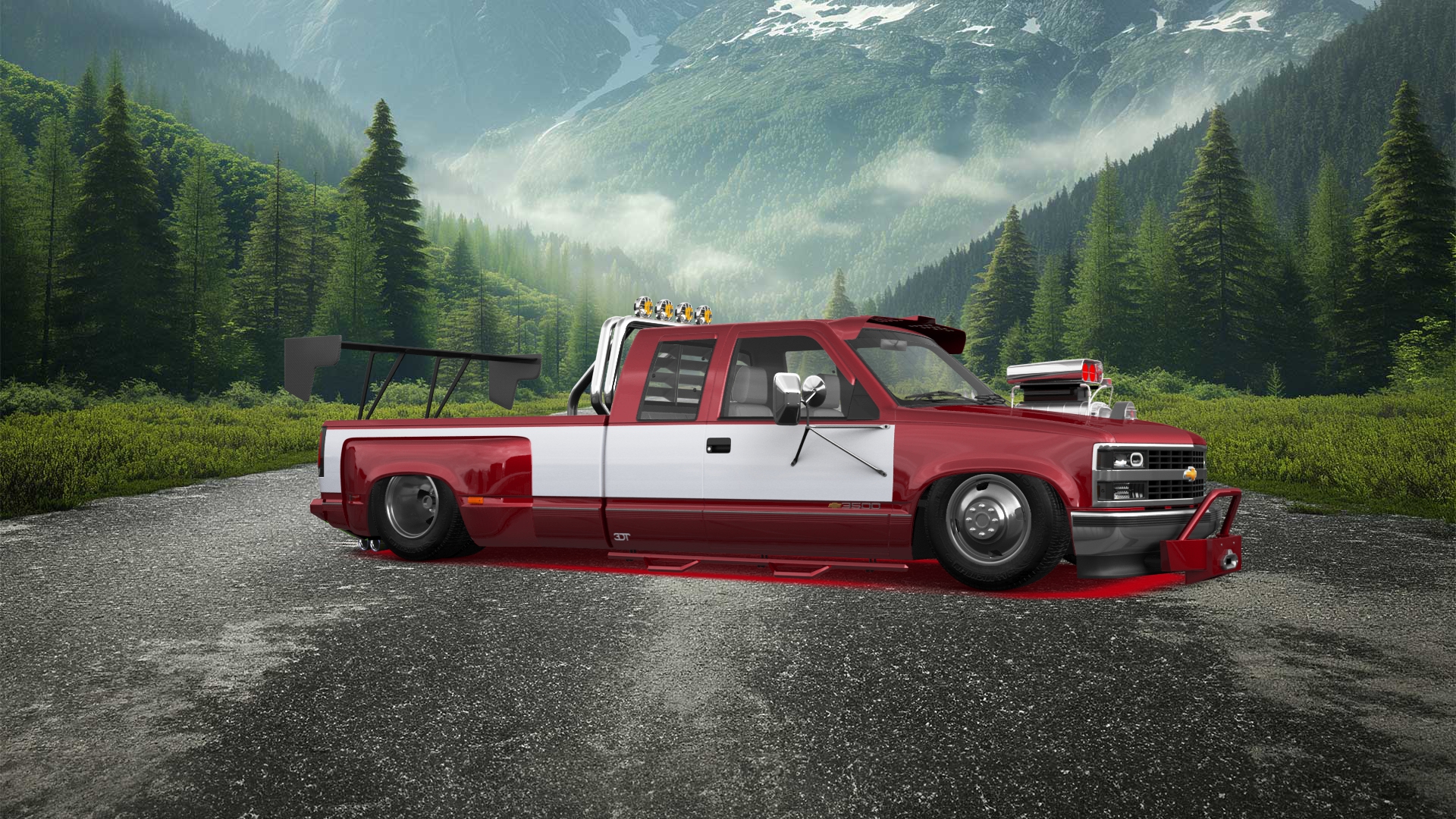 Chevrolet K3500 Extended Cab Pickup Truck 1988